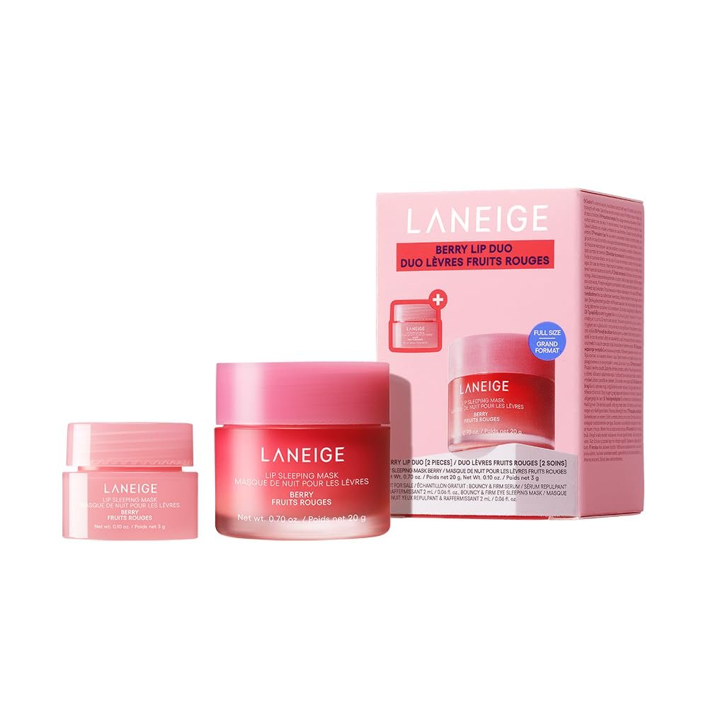 LANEIGE Lip Sleeping Mask: Nourish, Hydrate, Vitamin C, Murumuru & Shea Butter, Antioxidants, Flaky, Dry Lips