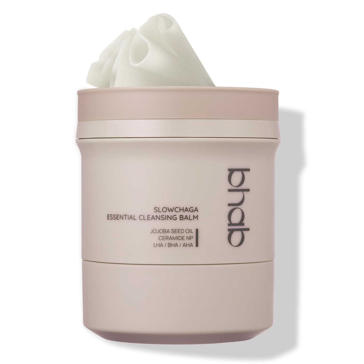 BHAB SLOWCHAGA Essential Cleansing Balm with BHA AHA LHA, Makeup Remover Balm with Hyaluronic Acid, Jojoba Oil, Ceramides for Deep Cleansing, Pore Care & Hydration – Korean Skincare 3.38 fl oz (100ml)