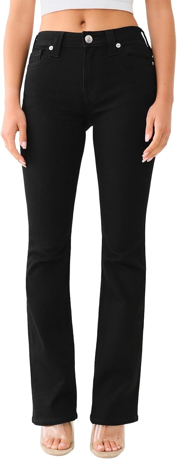 True Religion Women’s Becca Mid Rise Boot Cut Jean | Womens Jeans | Bootcut Jeans for Women | Denim Jeans | Stretch