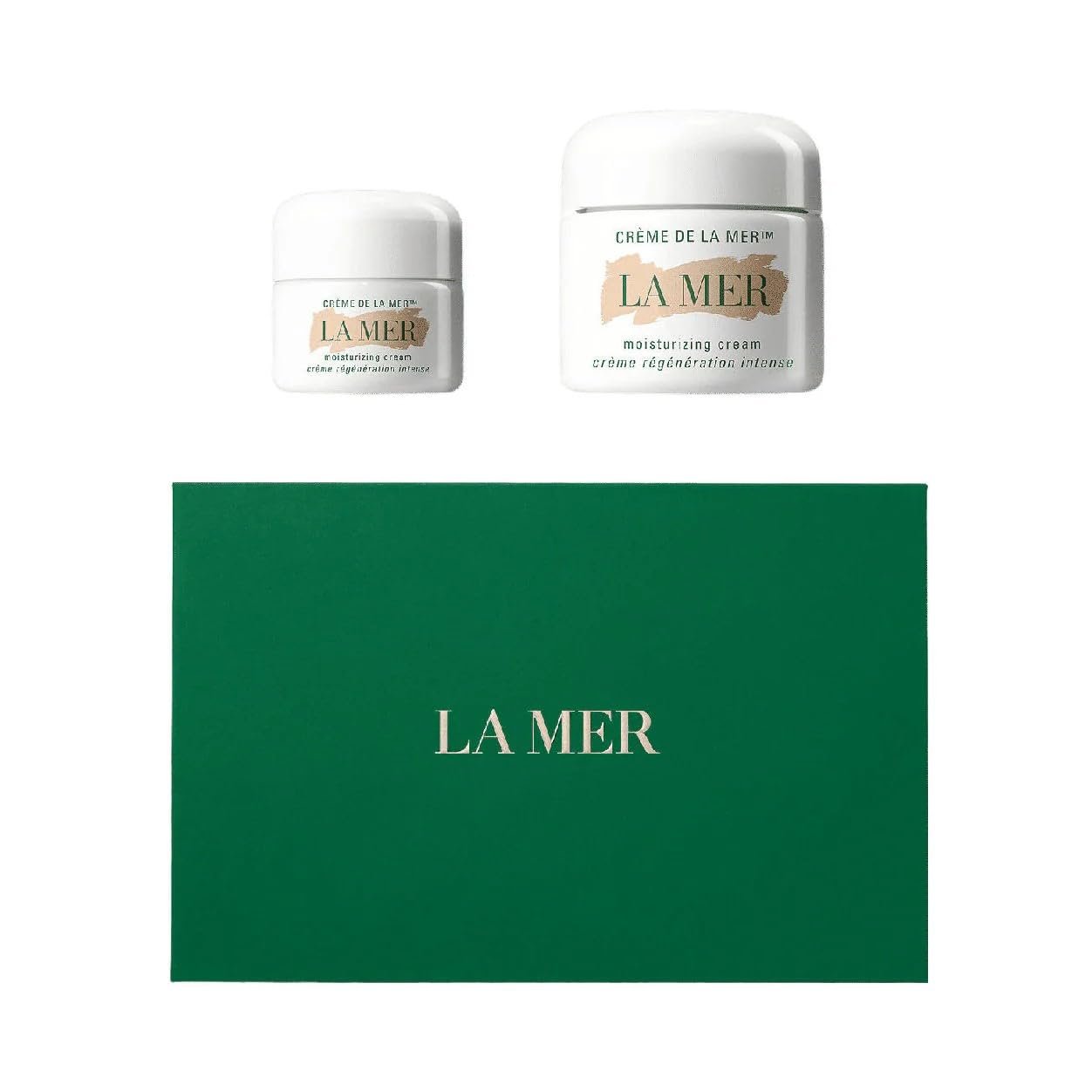 La Mer the Iconic Creme Moisturizer Home & Away Set, Moisturizing Cream Duo Set 1 oz + 0.5 oz