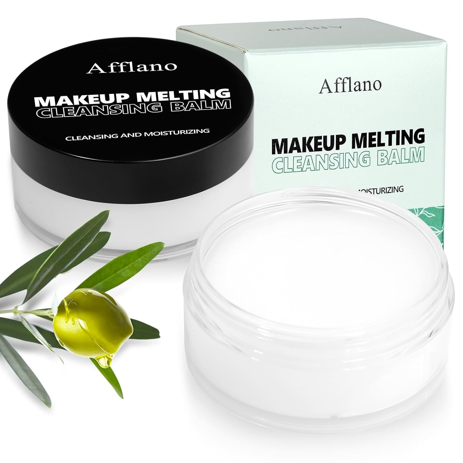 Cleansing Balm Makeup Remover – Deep Clear Korean Makeup Melting Cleansing Balm with Natural Oil for Waterproof Eye Face Lip Heavy Make up, Gentle Moisturized Cleanser for Sensitive Skin, Vegan, 2Pcs