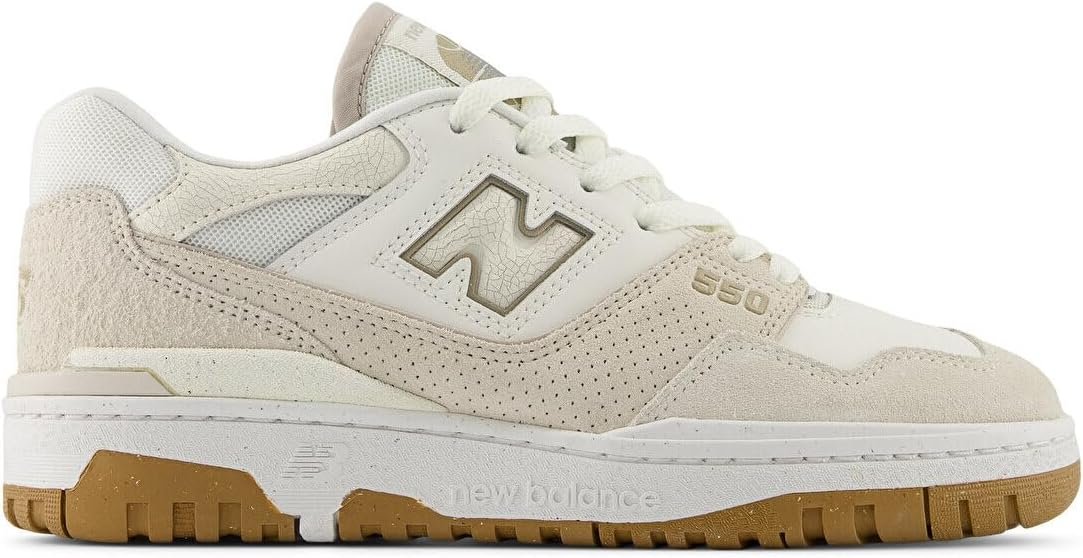 New Balance Women’s 550 in Sea Salt with Linen and Stoneware, 6 US White