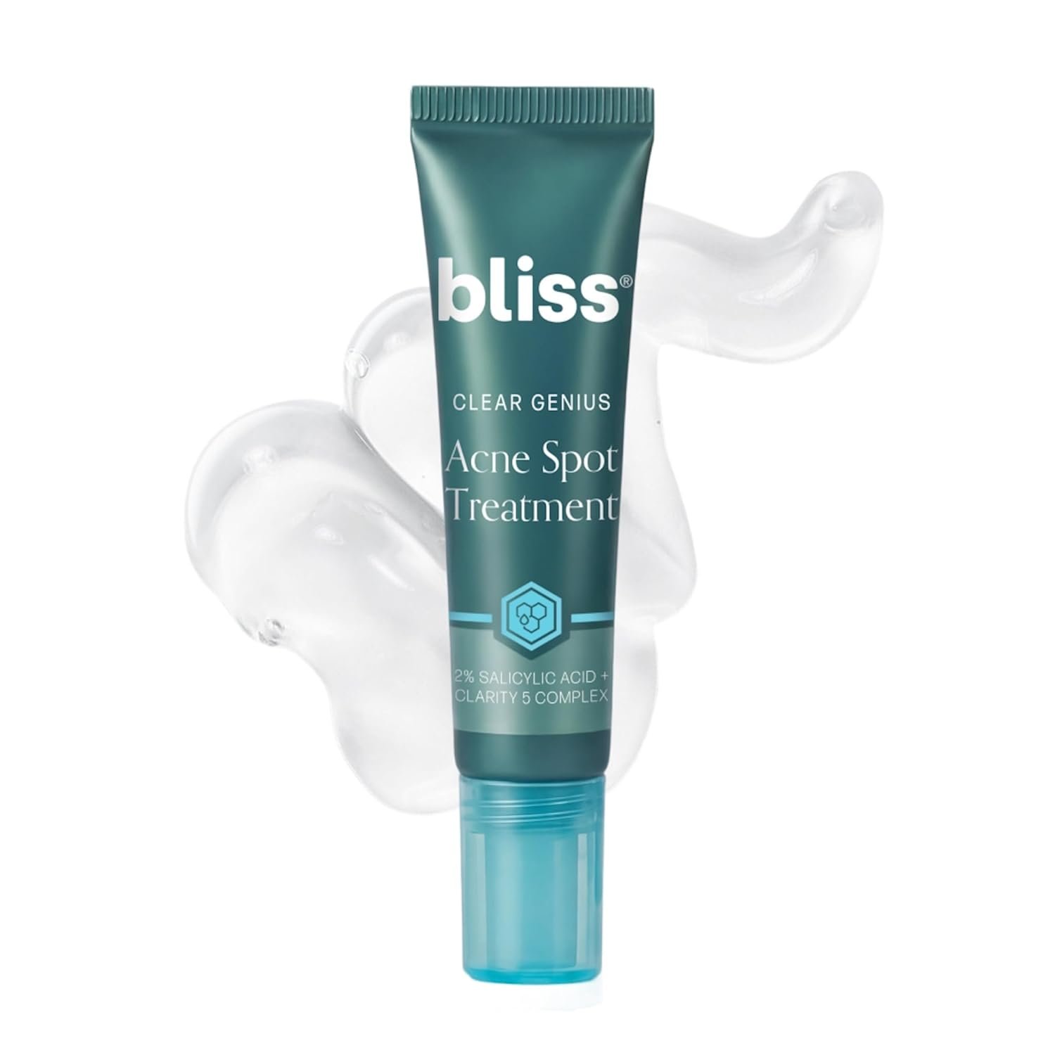 Bliss Clear Genius Acne Spot Treatment – Maximum Strength 2% Salicylic Acid Shrinks Blemishes – Clean, Vegan, Cruelty-Free, 0.5 Fl Oz