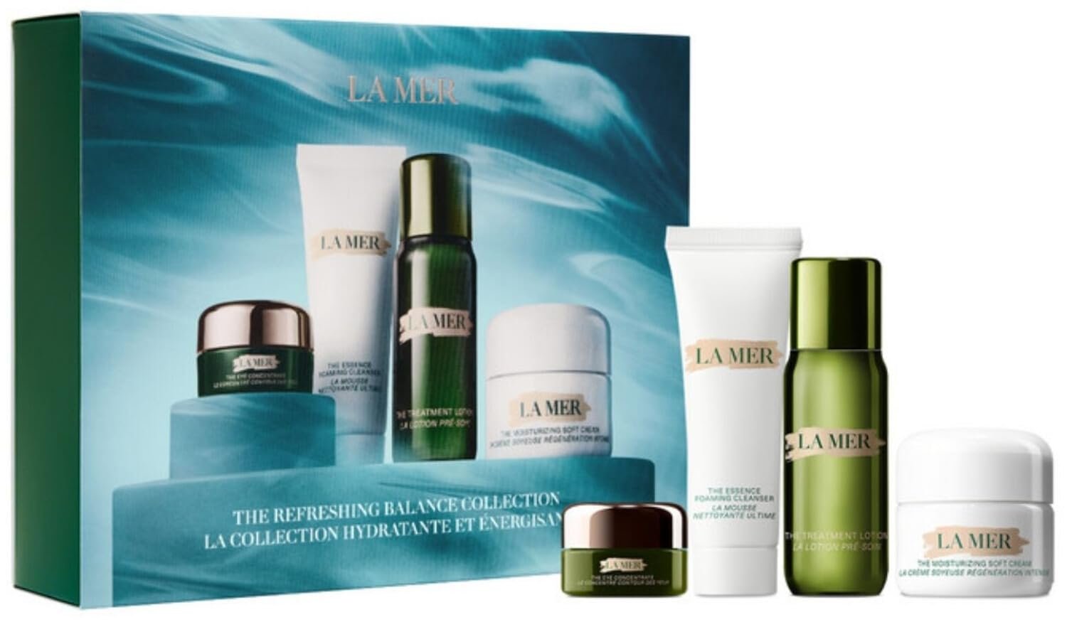 La Mer the Refreshing Balance Collection Set, Cleanser, Treatment Lotion & Eye Concentrate & Moisturizing Soft Cream