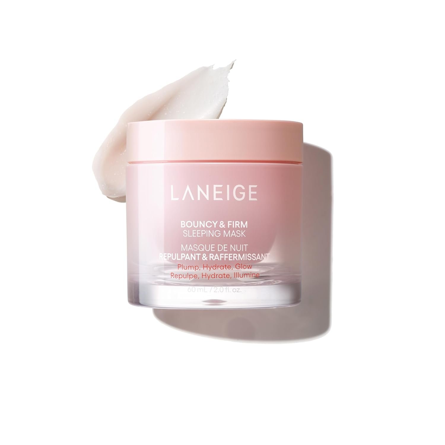 LANEIGE Bouncy and Firm Sleeping Mask: Revitalize, Smooth, Peony & Collagen Complex, Barrier-Boosting Hydration
