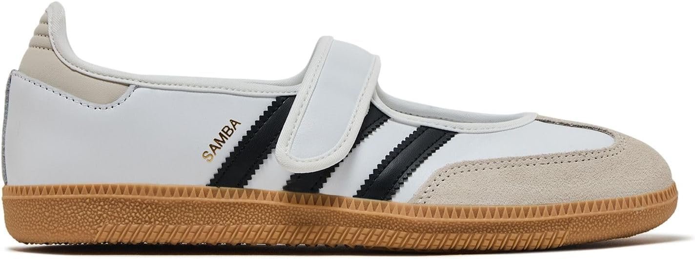 adidas Samba Jane Women’s Shoes, Footwear White/Alumina/Core Black, Size 10
