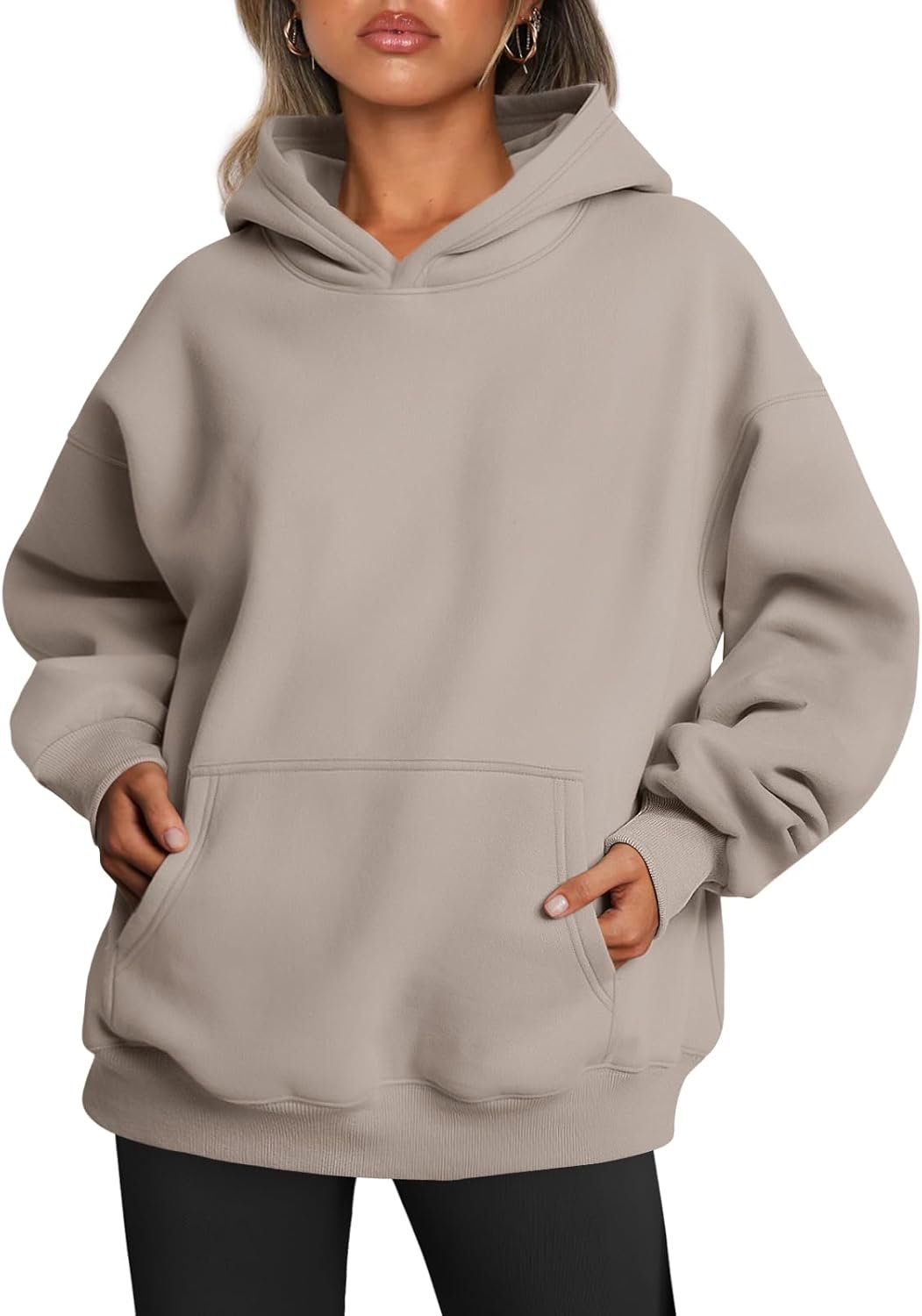 Trendy Queen Womens Oversized Hoodies Fleece Sweatshirts Fall Fashion Pullover Sweaters Winter Clothes
