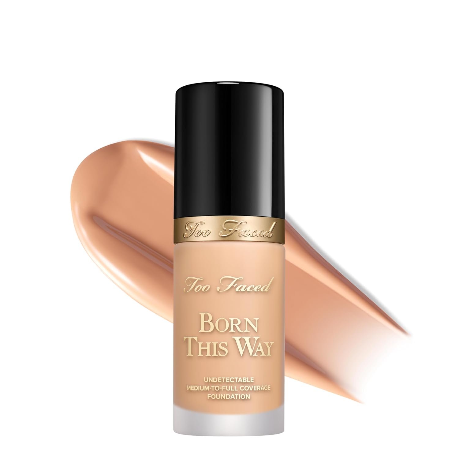 Too Faced Born This Way Natural Finish Longwear Liquid Foundation | Medium-To-Full Coverage | Hydrating + Oil Free