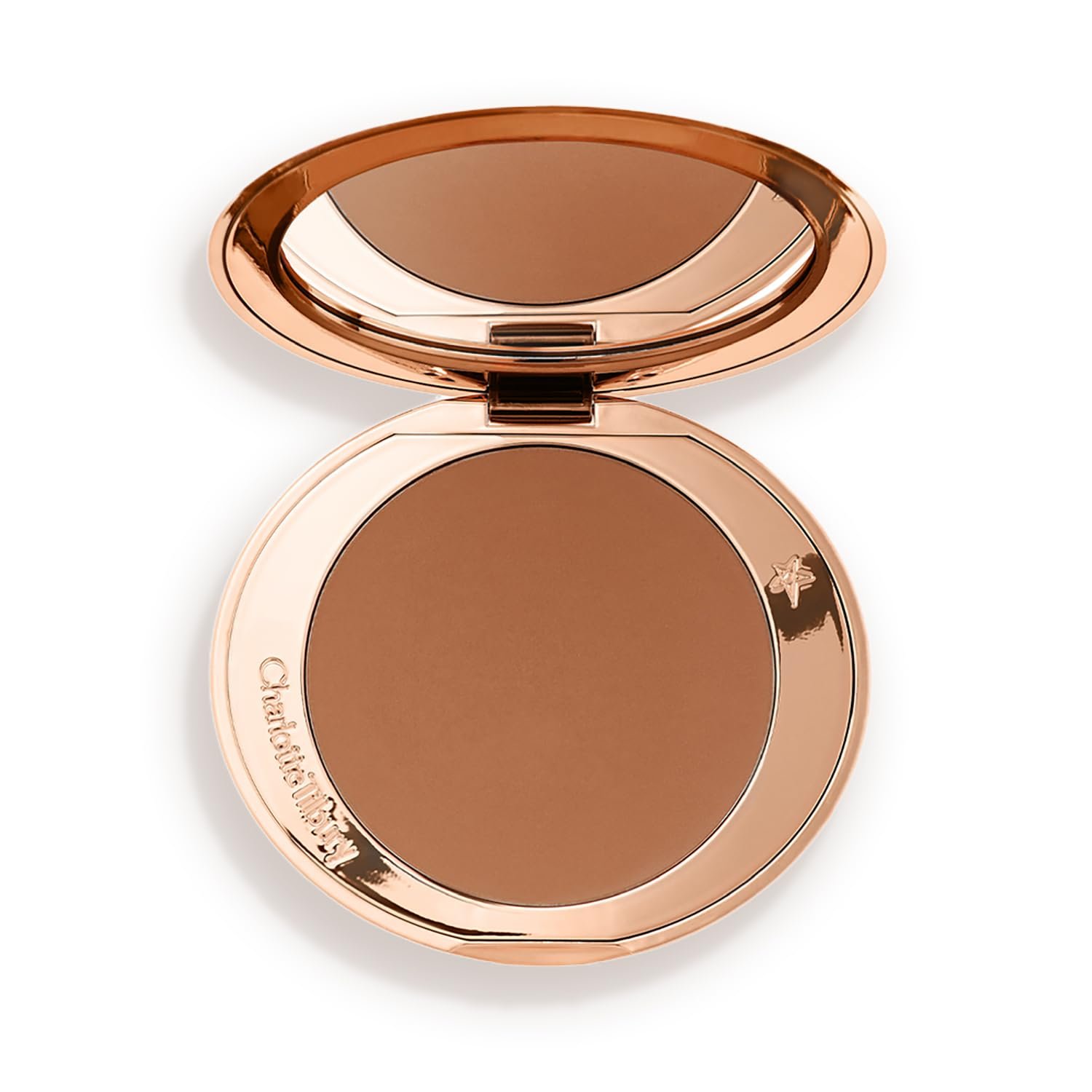 Charlotte Tilbury Airbrush Matte Bronzer – Smoothing & Blurring Powder Bronzer with an Airbrush Finish – Refillable Makeup Infused with Silky Mica & Hyaluronic Acid