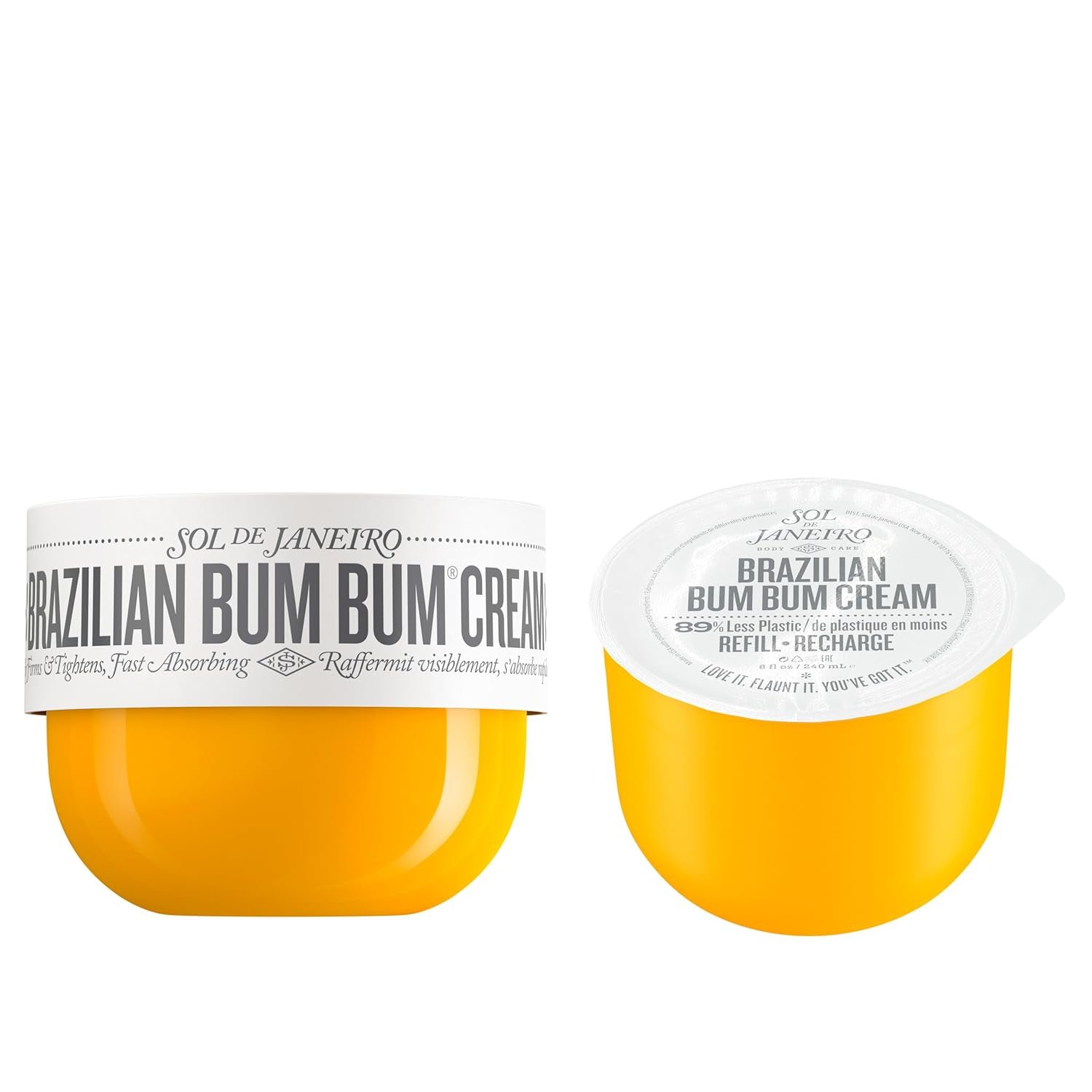 SOL DE JANEIRO Brazilian Bum Bum Cream 240ml with Refill Pod, Amazon Exclusive