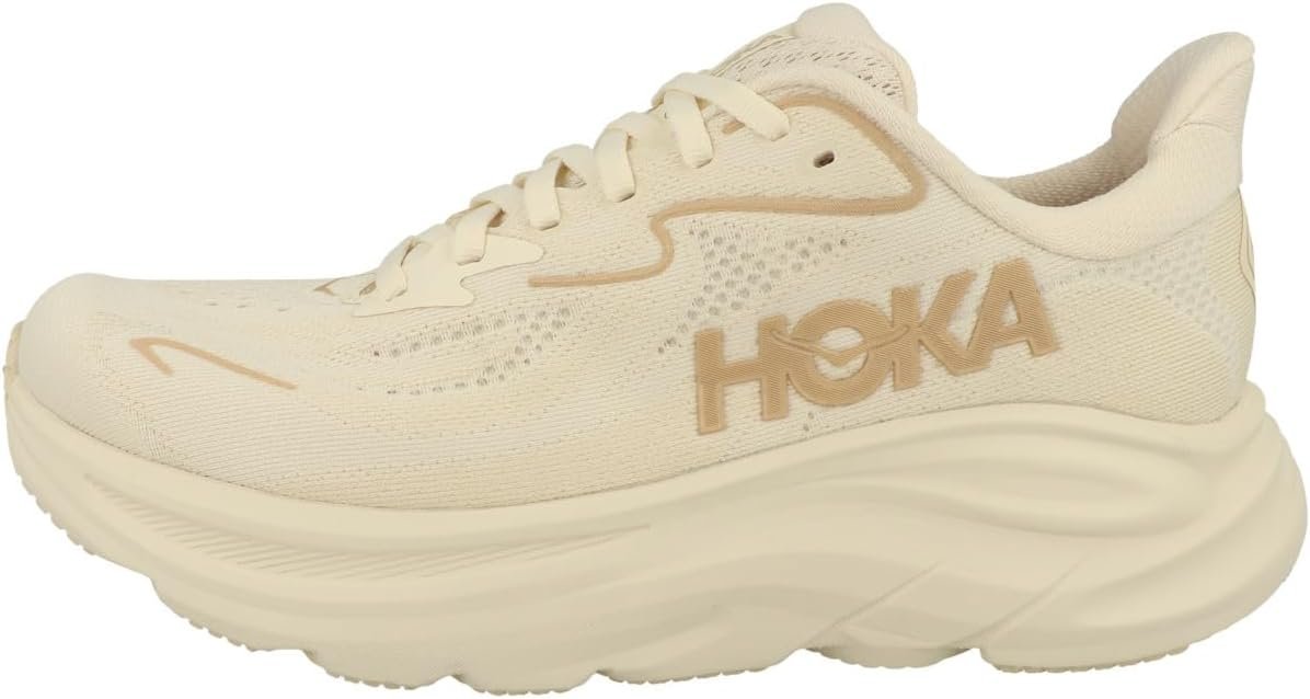 HOKA Women’s Clifton 10 Sneaker, Vanilla/Birch, 8
