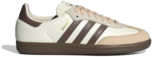 adidas Samba OG Womens Sneaker (Off White Earth Strata Gum, 7.5)