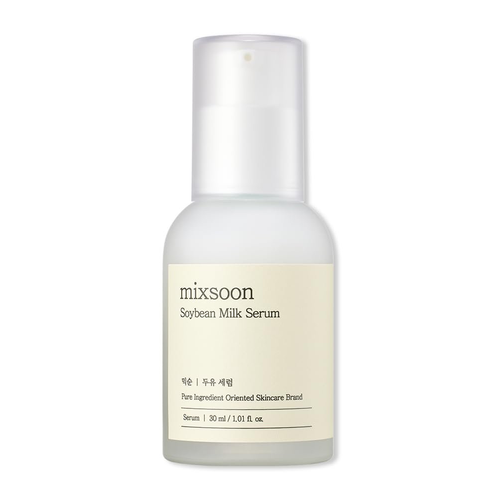 mixsoon Soybean Milk Serum – Milk Moisturizer, Face Milk, Hydrating and Firming for Face, Nourishing Formula for Smooth Skin 30ml / 1.01 fl.oz. Korean Glass Skin Care