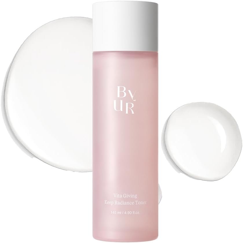 ByUR Vita Giving Keep Radiance Toner – Brightening & Hydrating, Dark Spots & Hyperpigmentation, Uneven Skin Tone, Hyaluronic Acid, Niacinamide, & Vitamin C, Gentle Facial Pore Care Korean Skincare