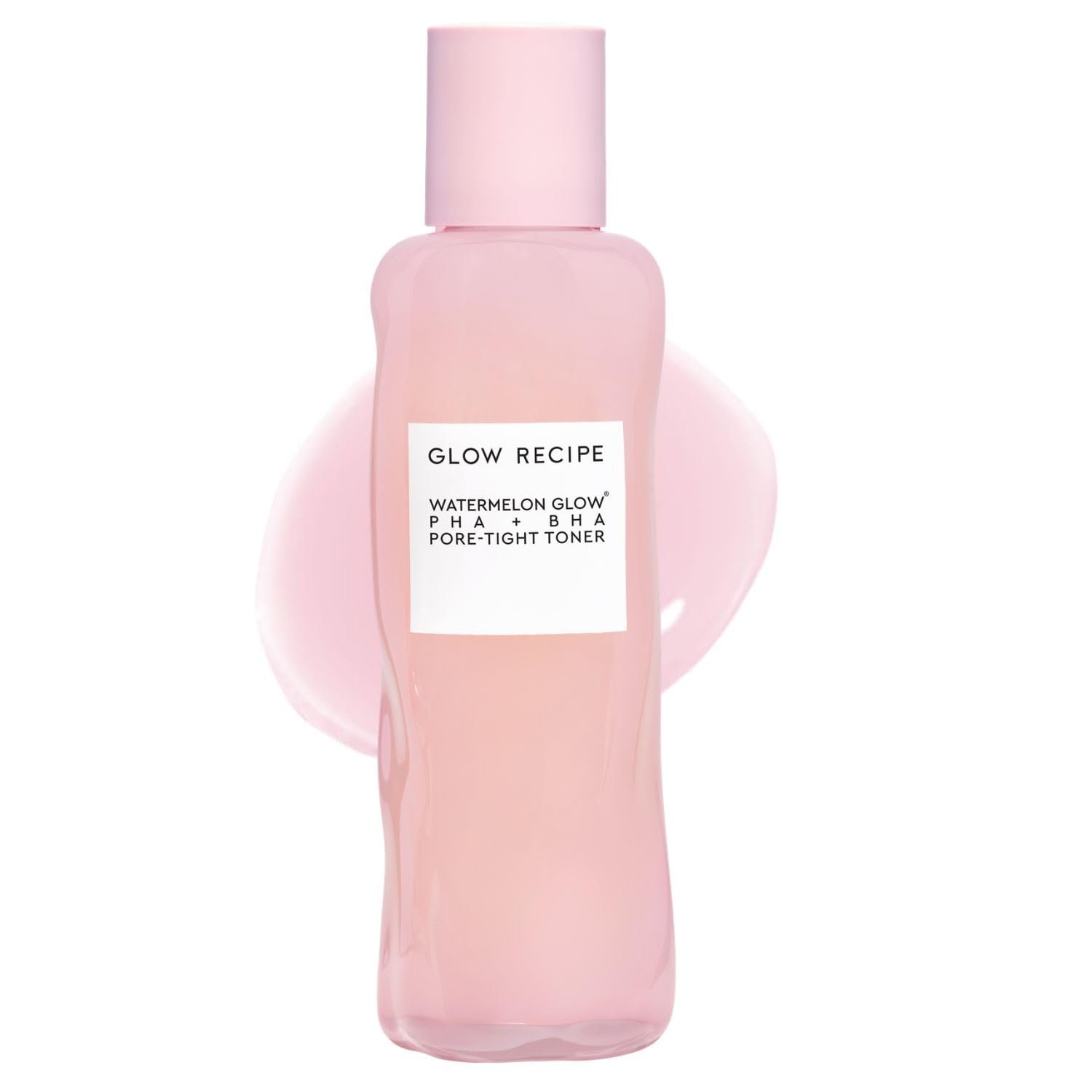 Glow Recipe PHA + BHA Face Toner, Korean Exfoliating Toner for Pores, Gentle Chemical Exfoliant + Hydrating Toner, Watermelon, Cactus Water + Glycerin (150ml)