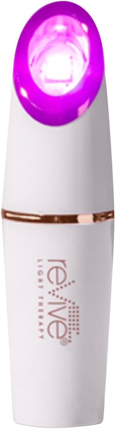 reVive Light Therapy Lux Collection Spot Acne Device, Portable Red & Blue Light LED Therapy Products for Blemish-Prone Skin, Rechargeable, On-the-Go Face Tools for Skincare