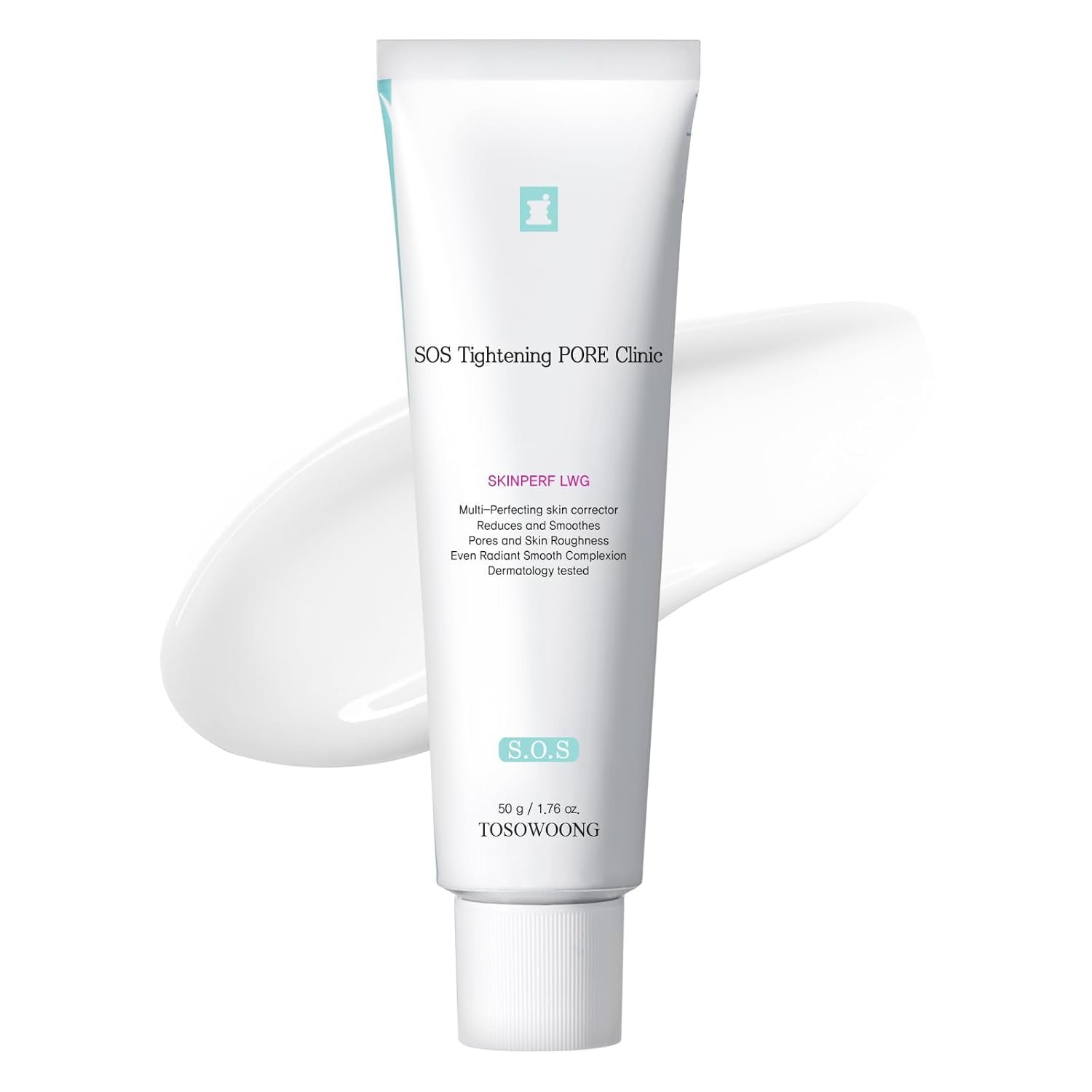 TOSOWOONG Pore Refiner Cream, Pore Minimizer with AHA – Glycolic Acid and Lactic Acid, Oil Control Face Moisturizer for Oily Skin, Texture Smoothing for Fine Lines, Korean Skincare, 50g / 1.76 oz.