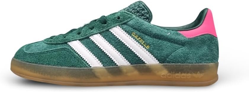 adidas Womens Gazelle Indoor Collegiate Green Pink Size 8.5
