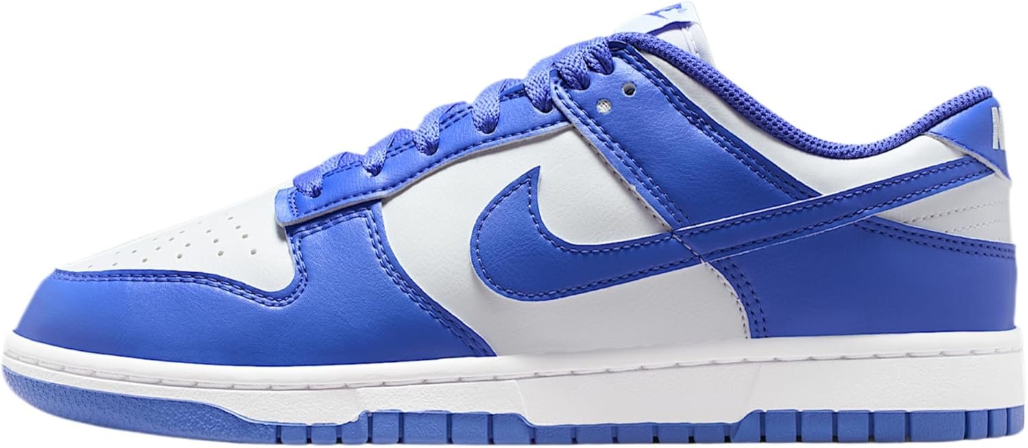 Nike Dunk Low Women’s Shoes (White/White/Sapphire)