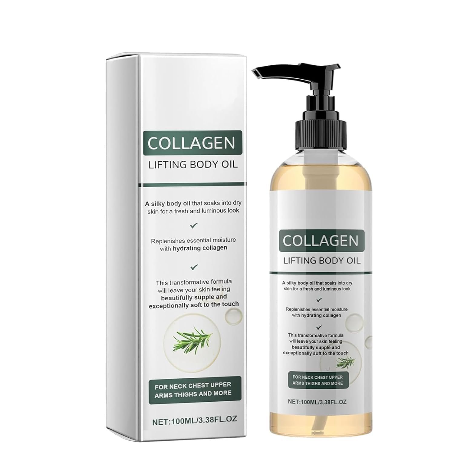 MOYEE Collagen Lifting Body Oil, 2026 New Hydrating Collagen Oil for Body, After Shower Moisturizing Oil for Women and Men, 3.8 Fl Oz (1 Pc)