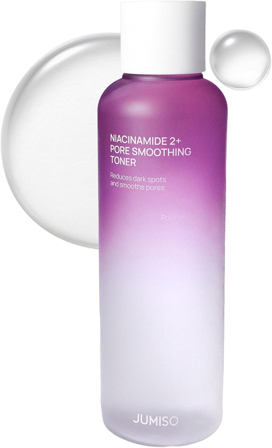 JUMISO Niacinamide 2% Exfoliating Toner with PHA + BHA – Pore Smoothing & Resurfacing Face Toner for Textured Skin – TXA+Glutathione Brightening, Hyaluronic Acid Hydration, Fragrance-Free, 6.93 fl oz