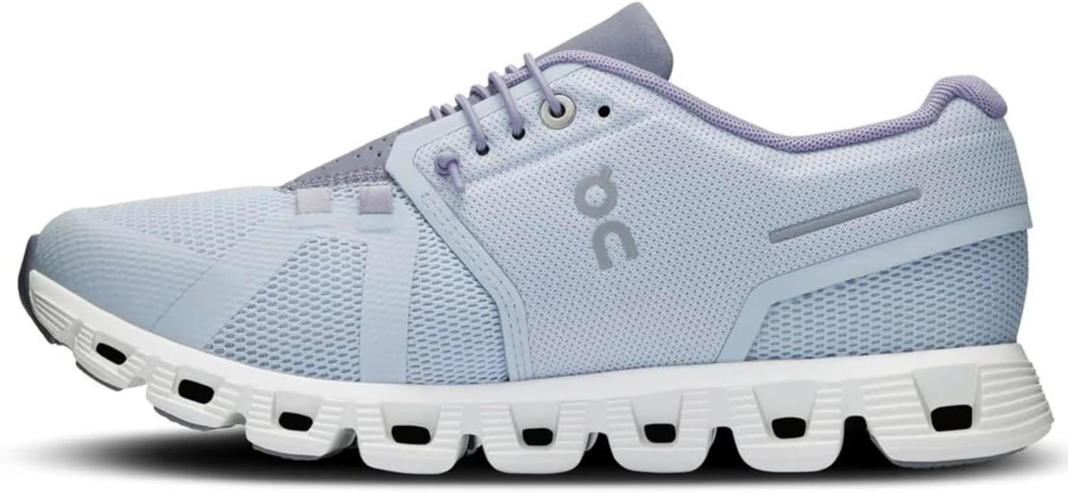 On Women’s Cloud 5 Sneakers, Heather/Fossil, 9.5 Medium US