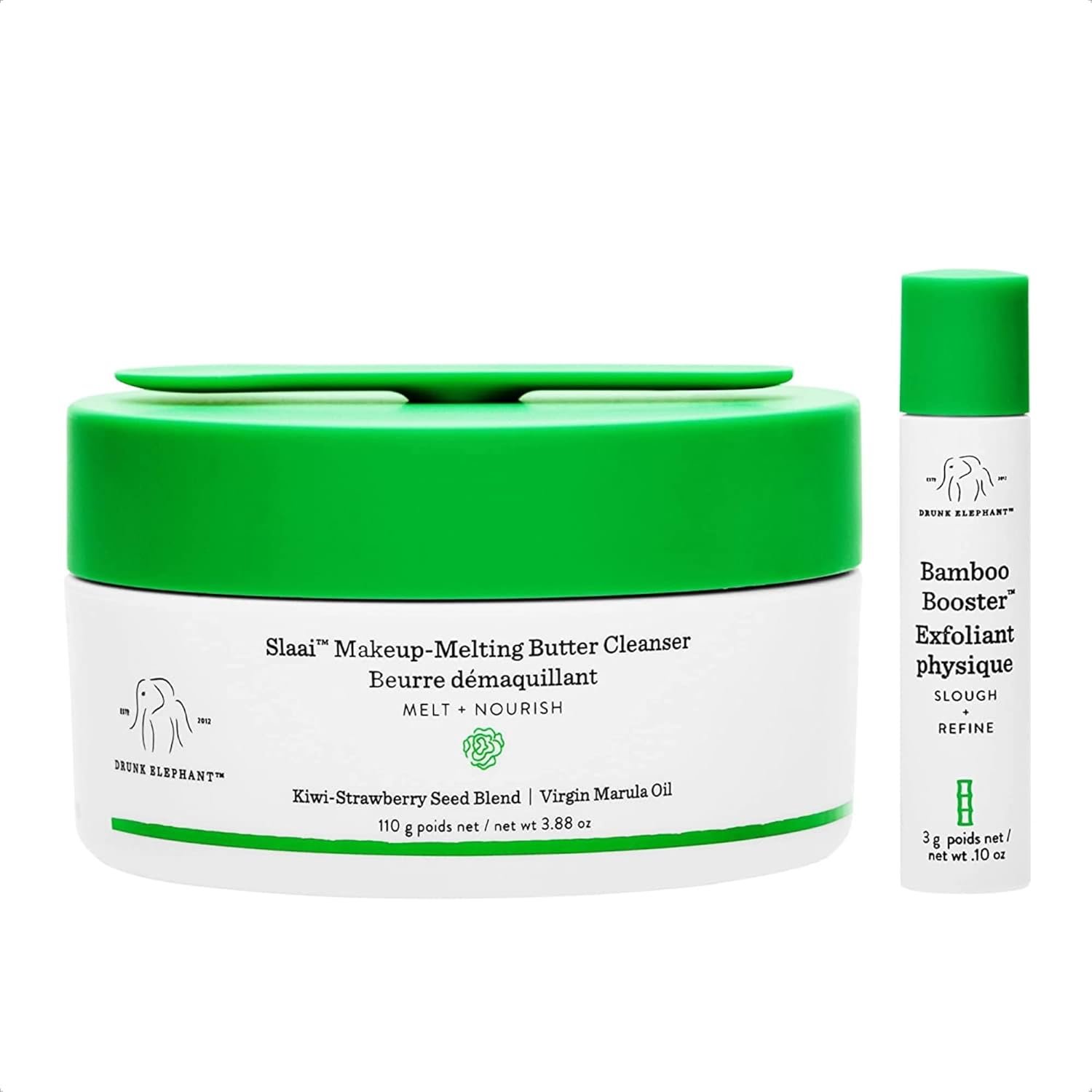 Drunk Elephant Slaai Makeup-Melting Butter Cleanser – 110 g/3.88 oz – Cleansing Balm – Clean Clinical Skincare – Cruelty-Free – Dermatologist-Tested – Free of Essential Oils, Silicones, and Fragrance