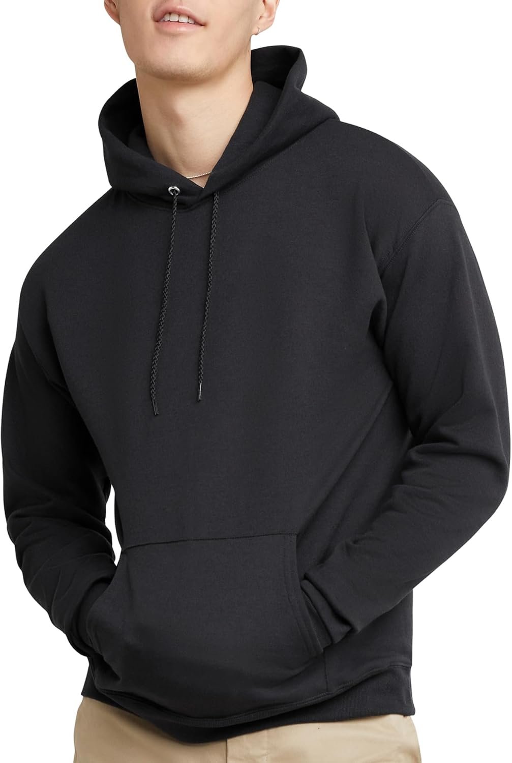 Hanes Men’s EcoSmart Hoodie, Midweight Fleece, Pullover Hooded Sweatshirt