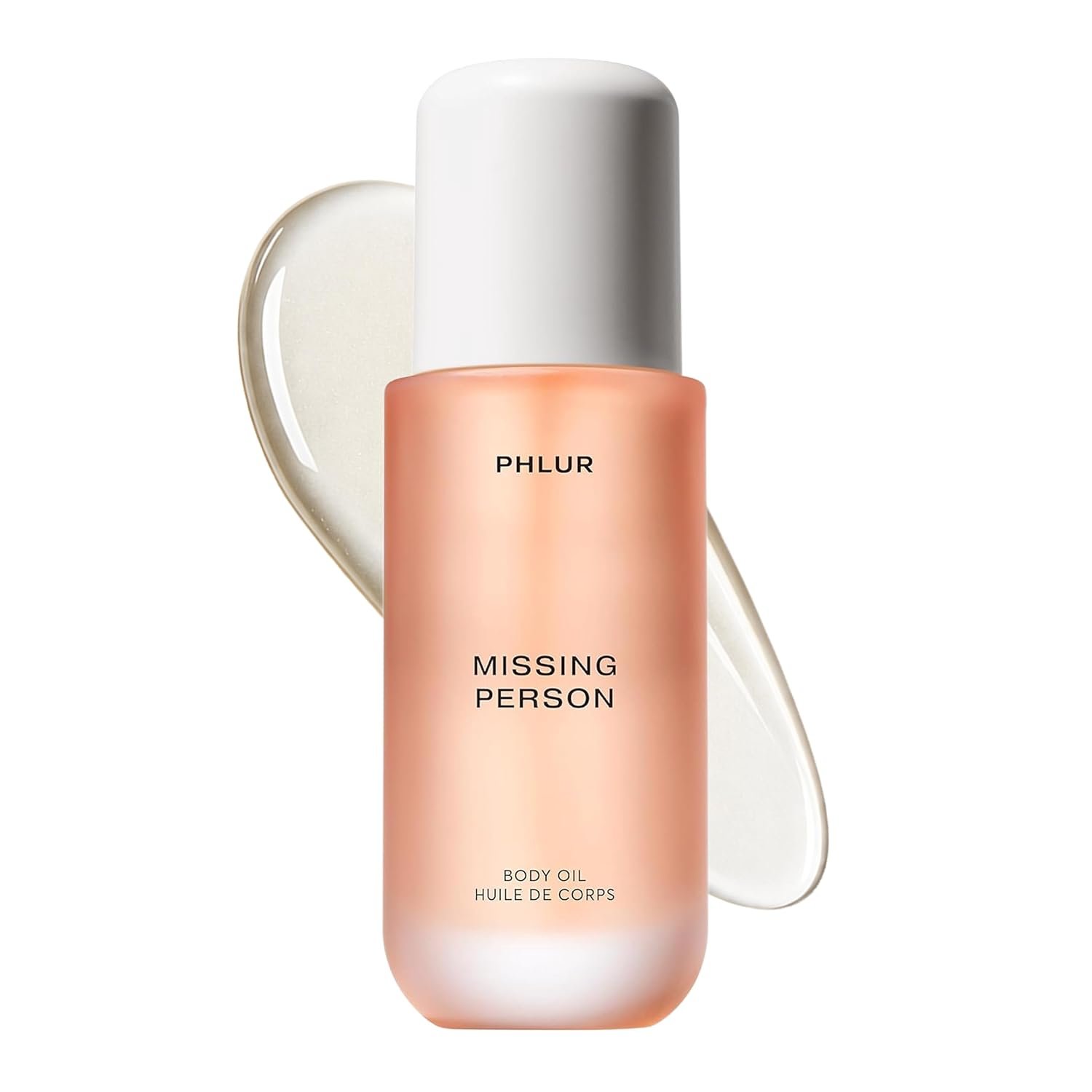 PHLUR Missing Person Body Oil, 4 Fl Oz – Skin Musk Bergamot & Jasmine Scented Body Oil for Women & Men, Hydrating Moisturizing After Shower Oil with Sandalwood & White Musk Fragrance