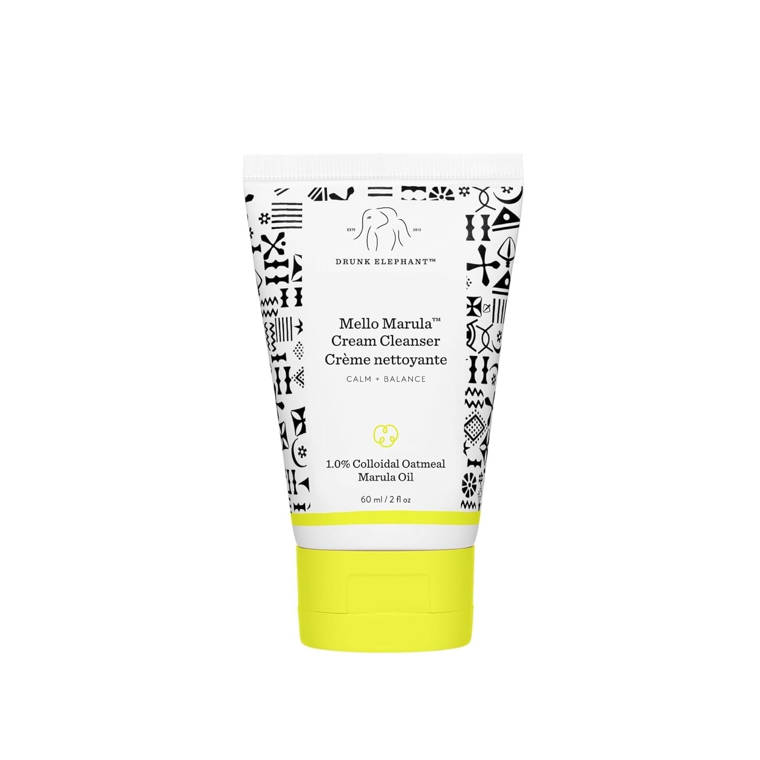 Drunk Elephant Mello Marula Cream Cleanser – Calming Face Wash – Clean Clinical Skincare – Cruelty-Free – Dermatologist-Tested – Free of Essential Oils, Silicones, and Fragrance