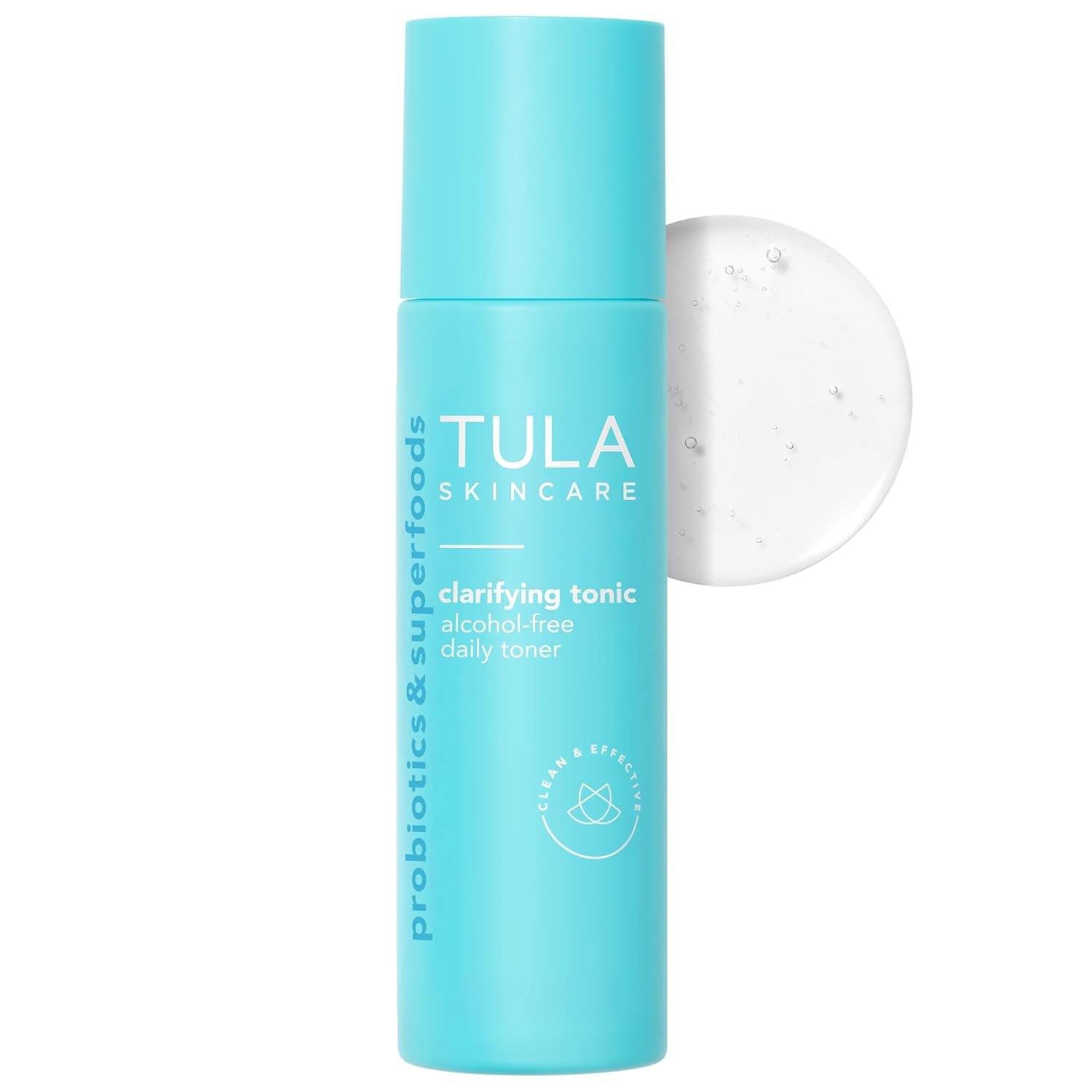 TULA Skin Care Clarifying Tonic Alcohol-Free Daily Toner – Face Toner to Gently Exfoliate and Tighten Pores, Contains Witch Hazel and Niacinamide, 5.07 Fl Oz.