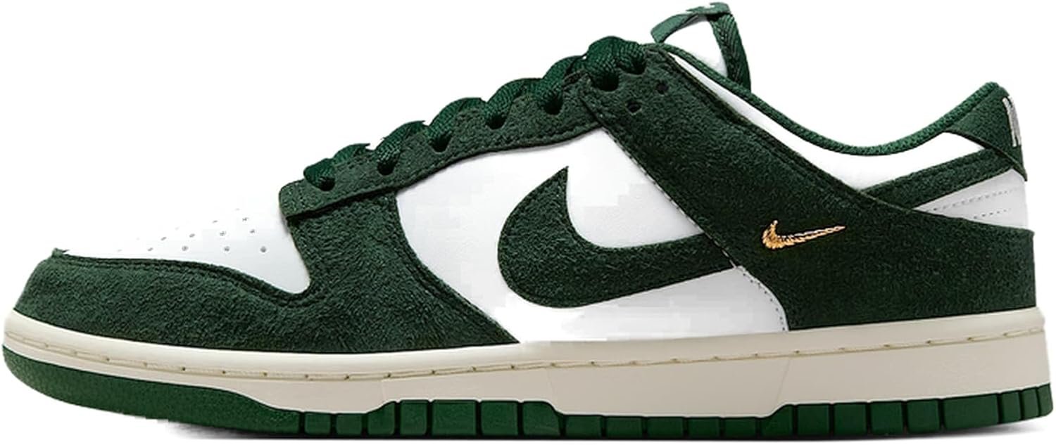 Nike Dunk Low – Women’s (Summit/Gorge Green/Metallic Gold)