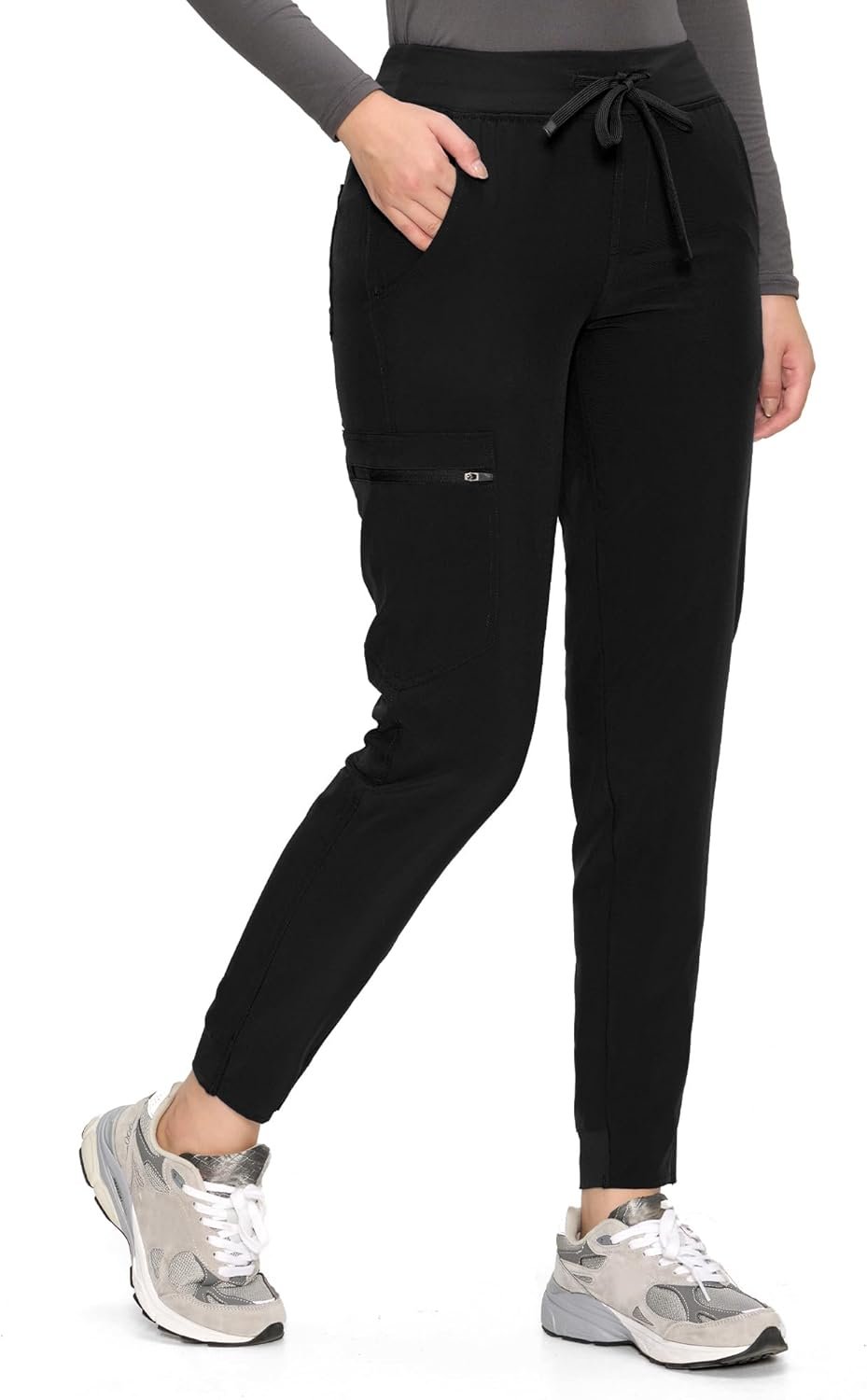 COZYFIT Medical Scrub Pants for Women – Soft Stretch,Drawstring Jogger Pants with 5 Pockets