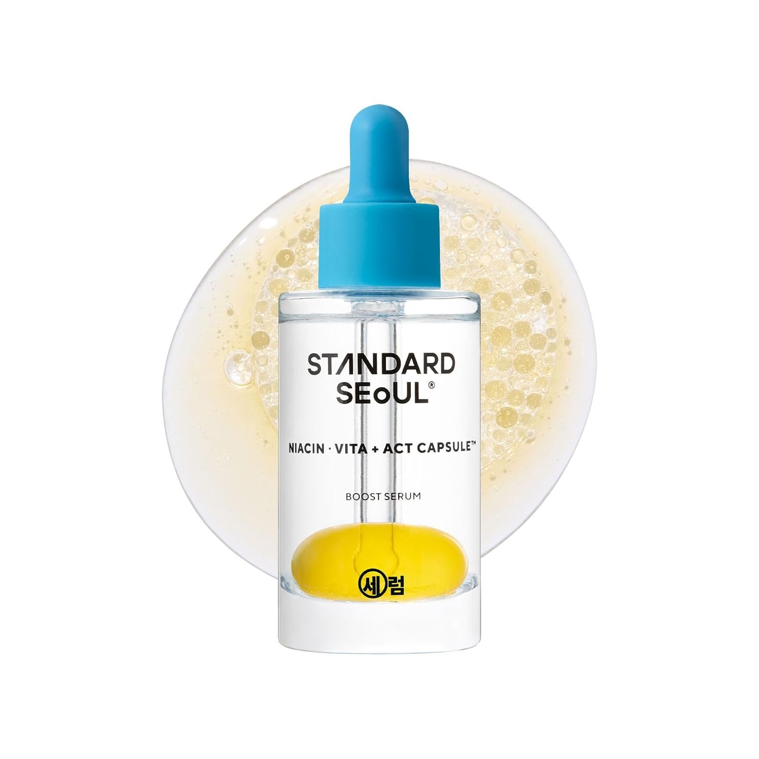 Brightening Bouncy Boost Serum – Radiance-Boosting K-Beauty Serum with Niacinamide, Vitamin C Blend, Lightweight Dual-Phase Glow Formula (30ml)