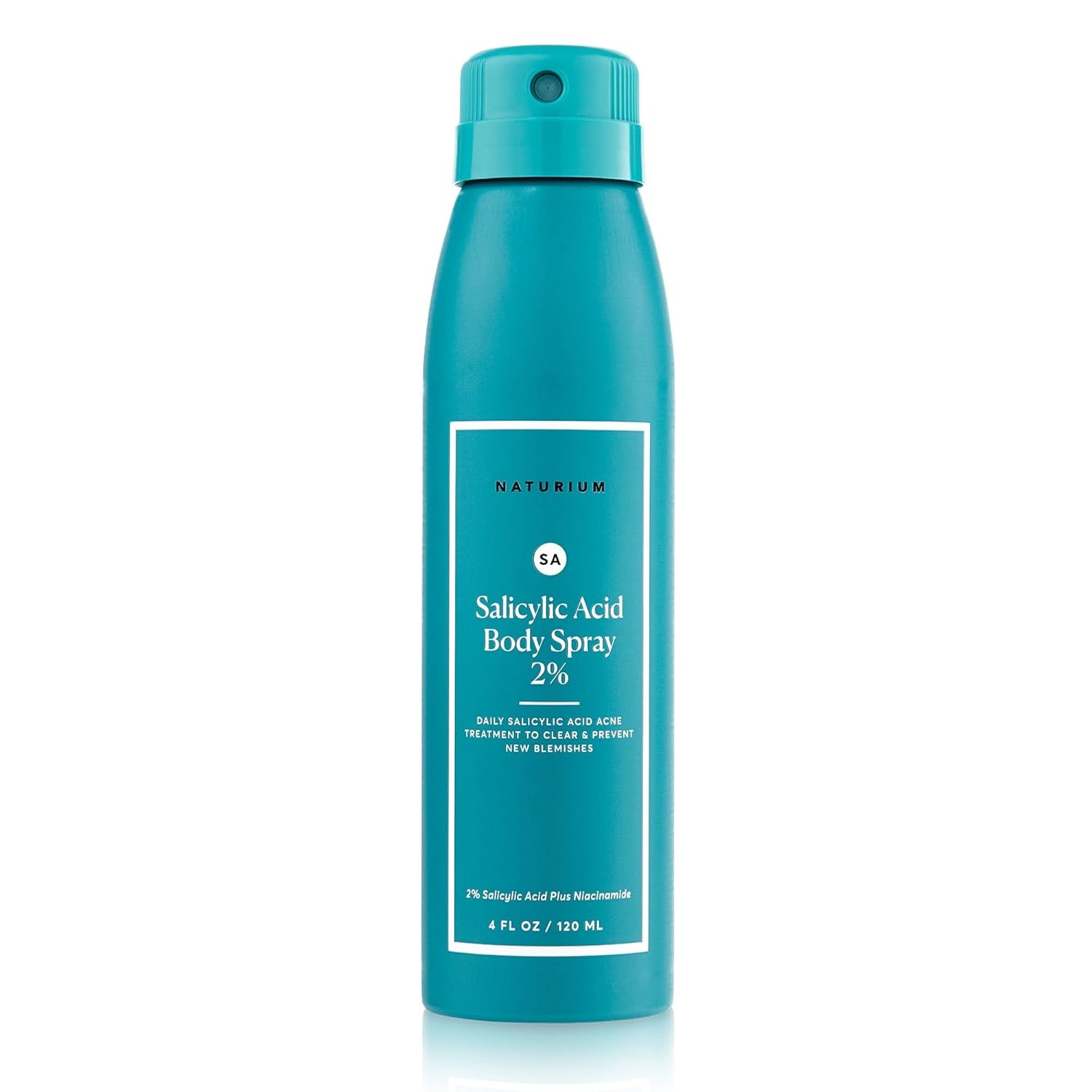 Naturium Salicylic Acid Body Spray 2%, Blemish-Fighting & Pore Treatment, with Niacinamide Plus Encapsulated Salicylic Acid, 4 oz