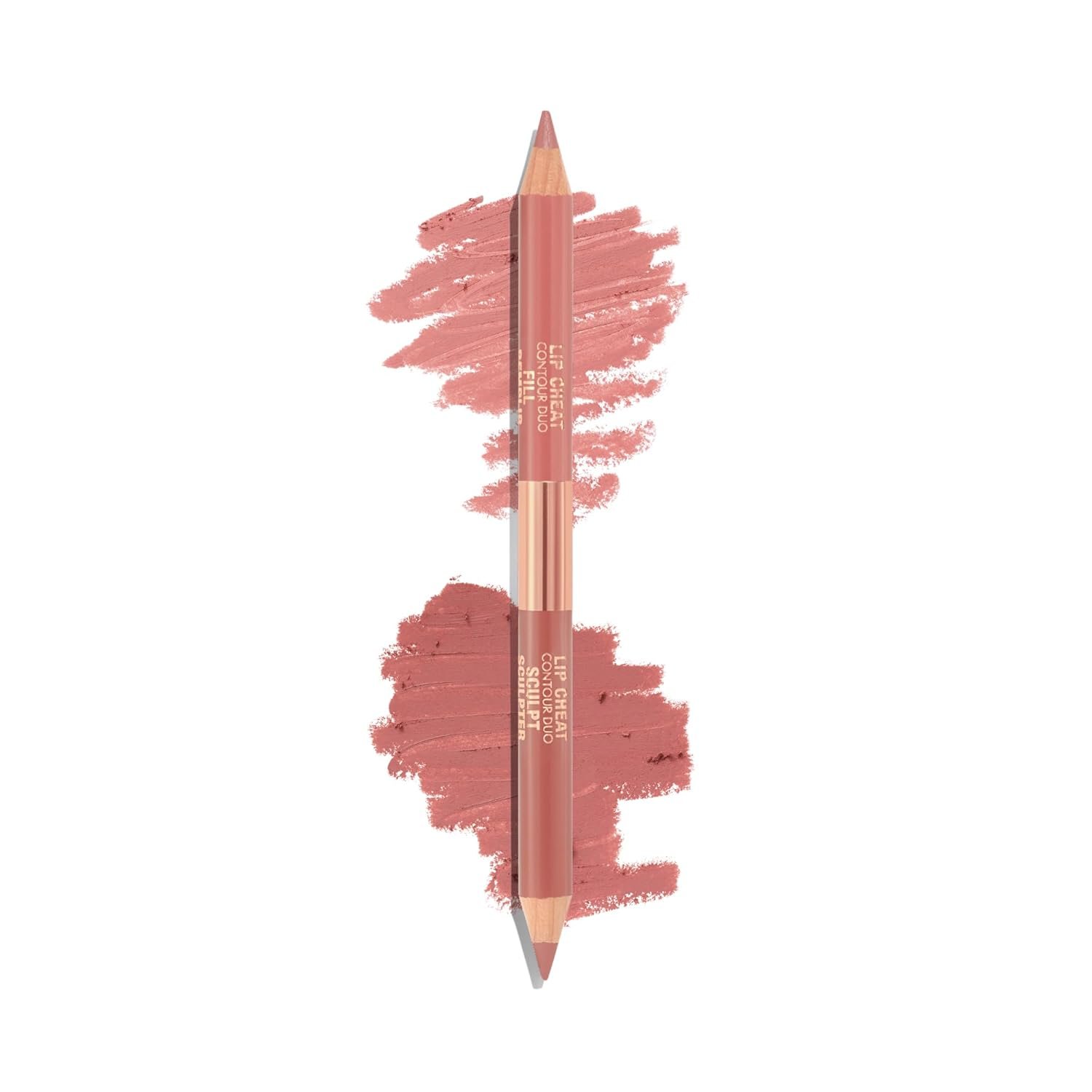 Charlotte Tilbury Lip Cheat Contour Duo – Dual-Sided Lip Liner Pencil to Sculpt & Fill for an Easy Contour Effect – Helps Prevent Lipstick Feathering