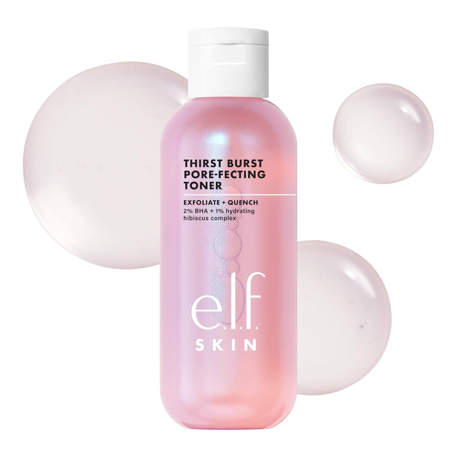 e.l.f. Thirst Burst Pore-fecting Toner, Hydrating & Exfoliating for Face, Smooths, Plumps & Minimizes Pores, Infused with Salicylic Acid, Vegan & Cruelty-Free