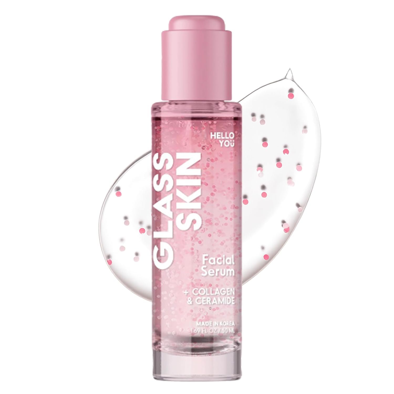 Hello You Collagen Face Serum with Ceramide – Dermatologist Tested, Anti-Aging, Korean Skin Care – Hydrates, Improves Skin Barrier, Promotes Glass Skin, Reduces Fine Lines & Wrinkles – 1.69 Fl Oz