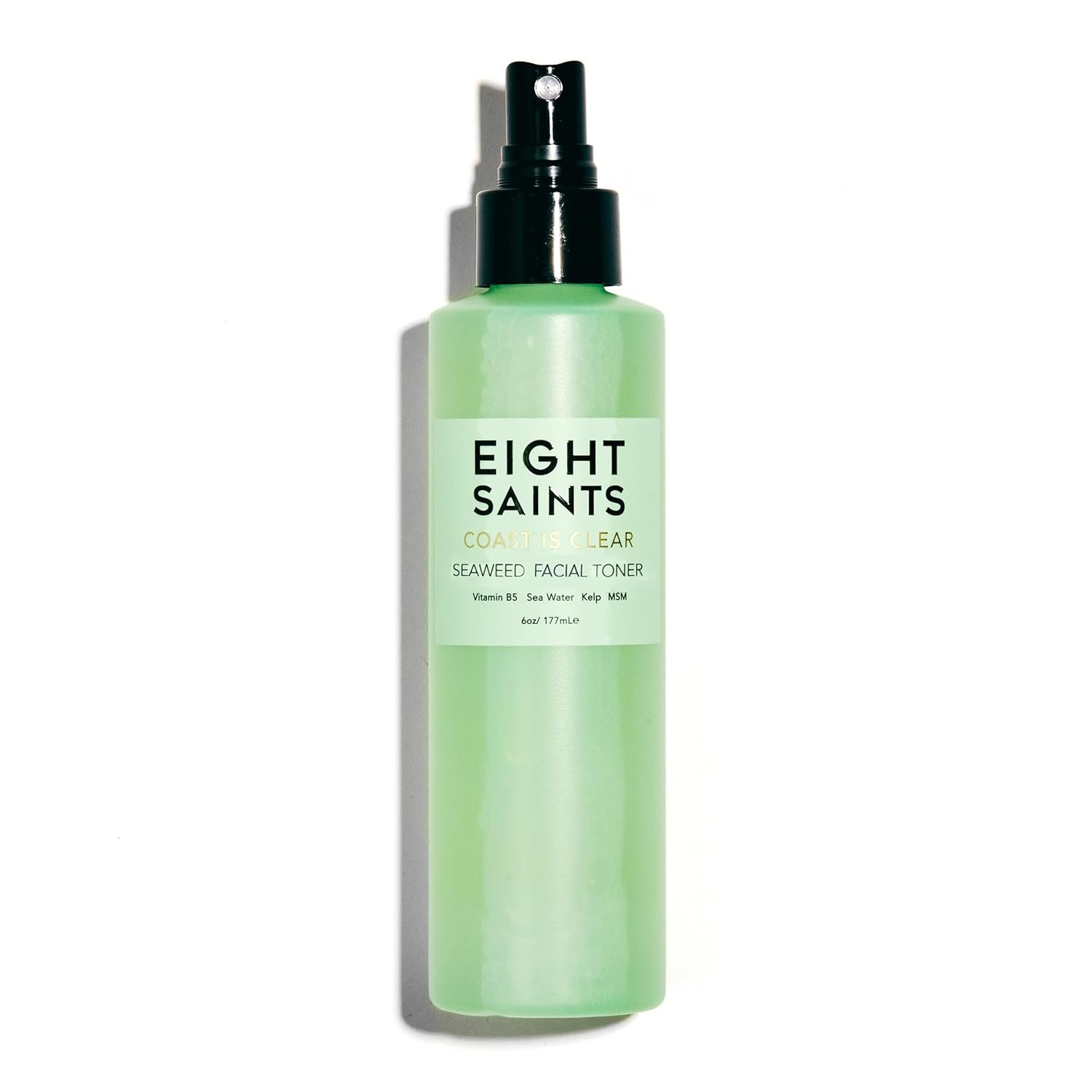 Eight Saints Coast is Clear Seaweed Anti Aging Face Toner, Alcohol Free Toner for Face, Minimizes Large Pores and Redness, with Witch Hazel, Sea Water, and Kelp, 6 Ounces