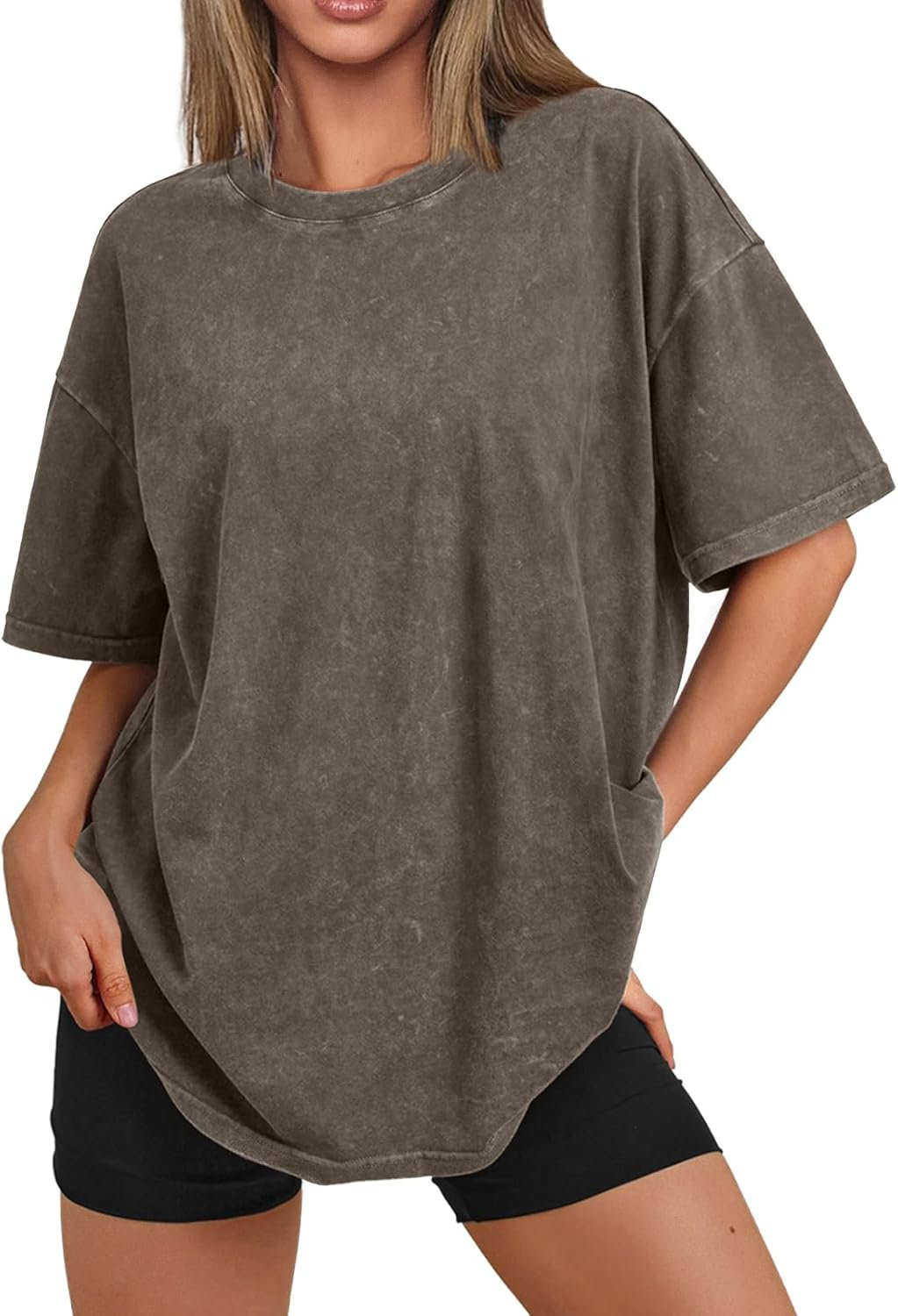 Trendy Queen Oversized Vintage T Shirts for Women Short Sleeve Y2k Grunge Graphic Summer Top 2026 Basic Cute Clothes