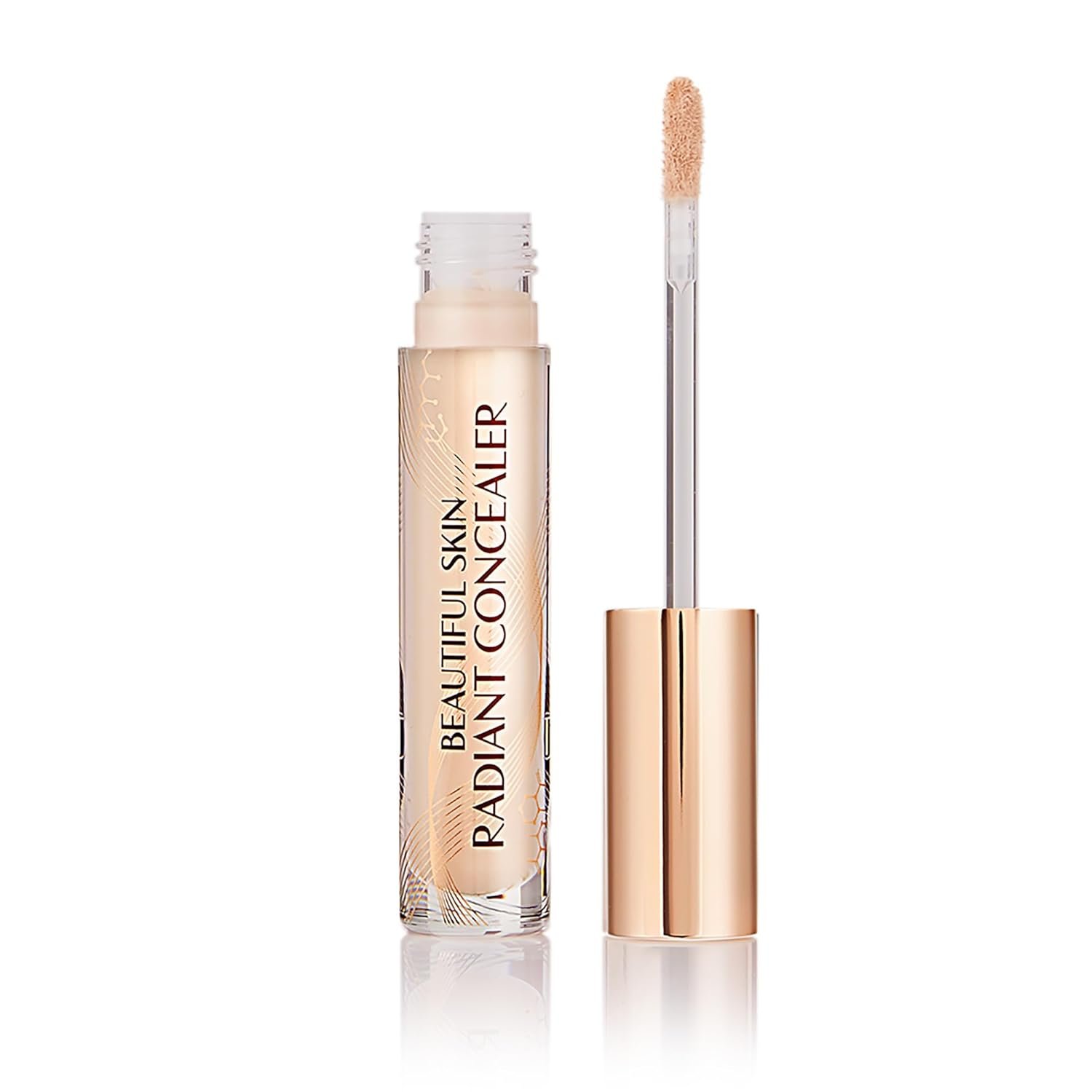 Charlotte Tilbury Beautiful Skin Concealer – Under Eye Concealer & Color Corrector for Dark Circles – Hydrating, Medium-Buildable Coverage with a Radiant, Natural-Looking Finish