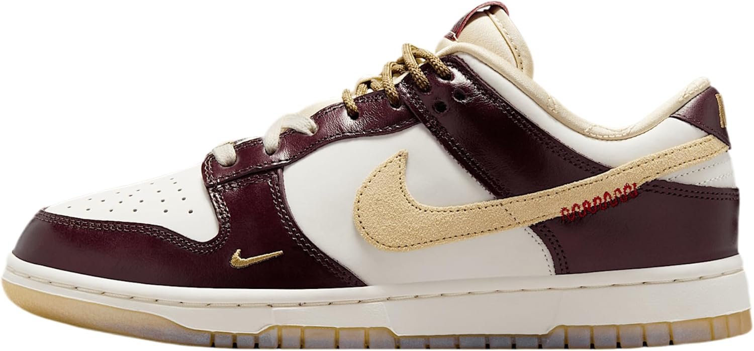 Nike Women’s Dunk Low LX in Sail/team Gold-sail-burgundy Crush