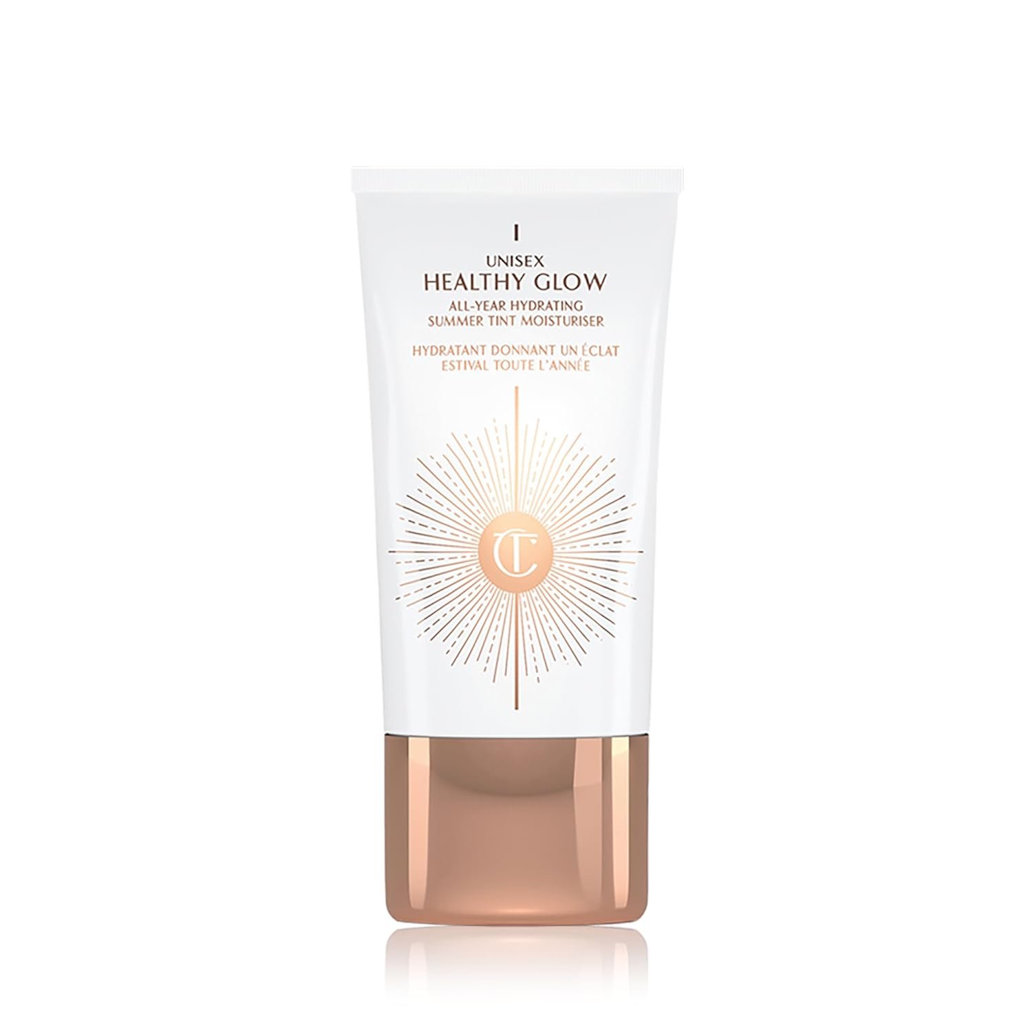 Charlotte Tilbury Unisex Healthy Glow Skin Tint – Hydrating Tinted Moisturizer Enriched with Bronzing Tan Pigments for a Natural-Looking Tan & Glowy Skin
