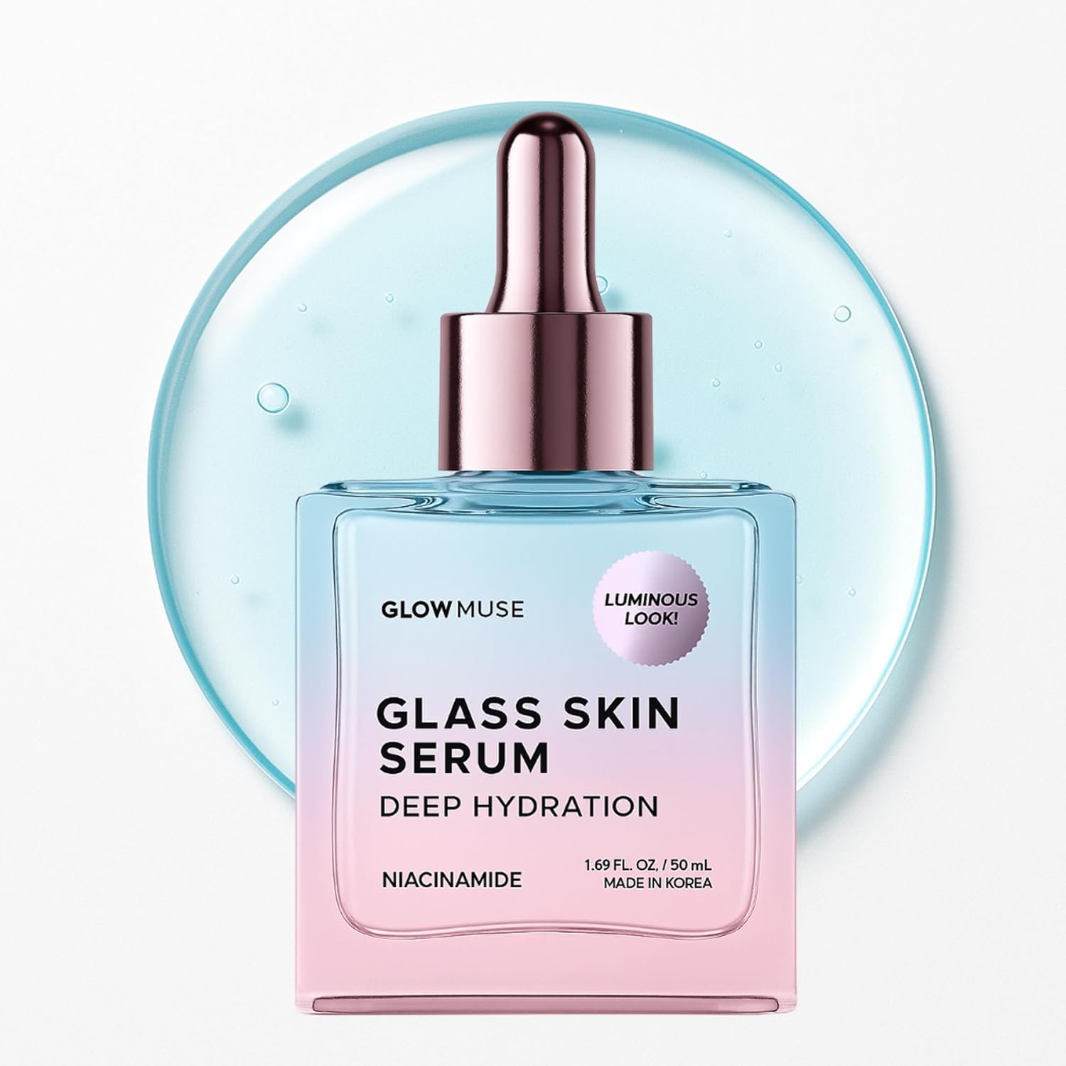 Niacinamide Face Serum – Dermatologist Tested, Anti-Aging, Korean Skin Care – Deep Hydration for Glass Skin, Calms Redness, Refines Pores – Clean Vegan Beauty – 1.69 Fl Oz