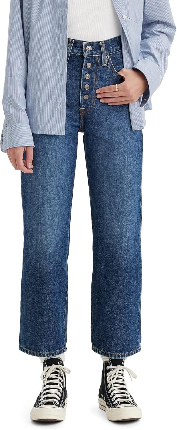Levi’s Women’s Snap Ribcage Straight Ankle Jeans