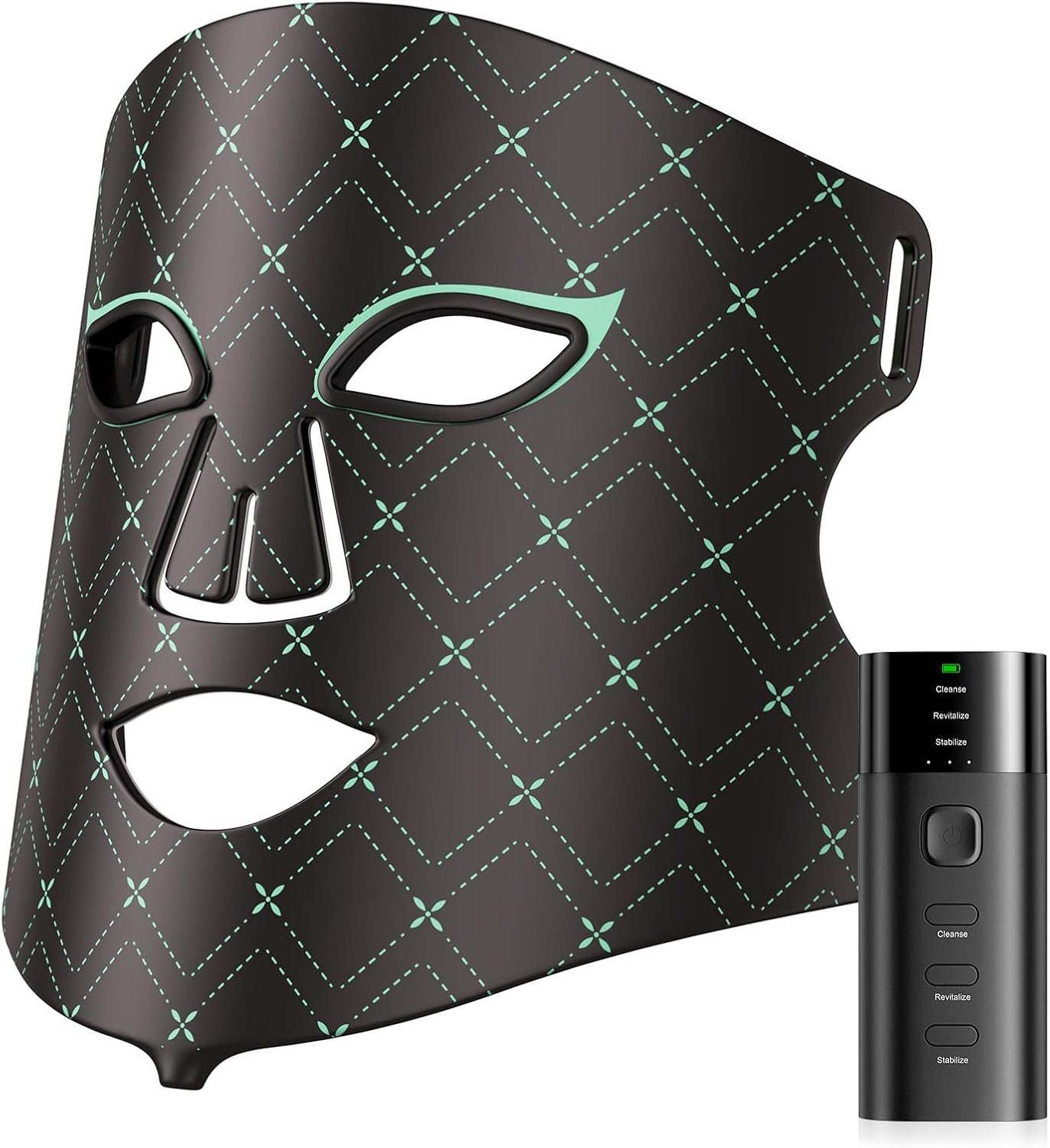 Red Light Therapy for Face, Red Light Therapy Mask, Rechargeable LED Light Therapy Mask with Controller & Timer, Portable LED Face Mask Light Therapy