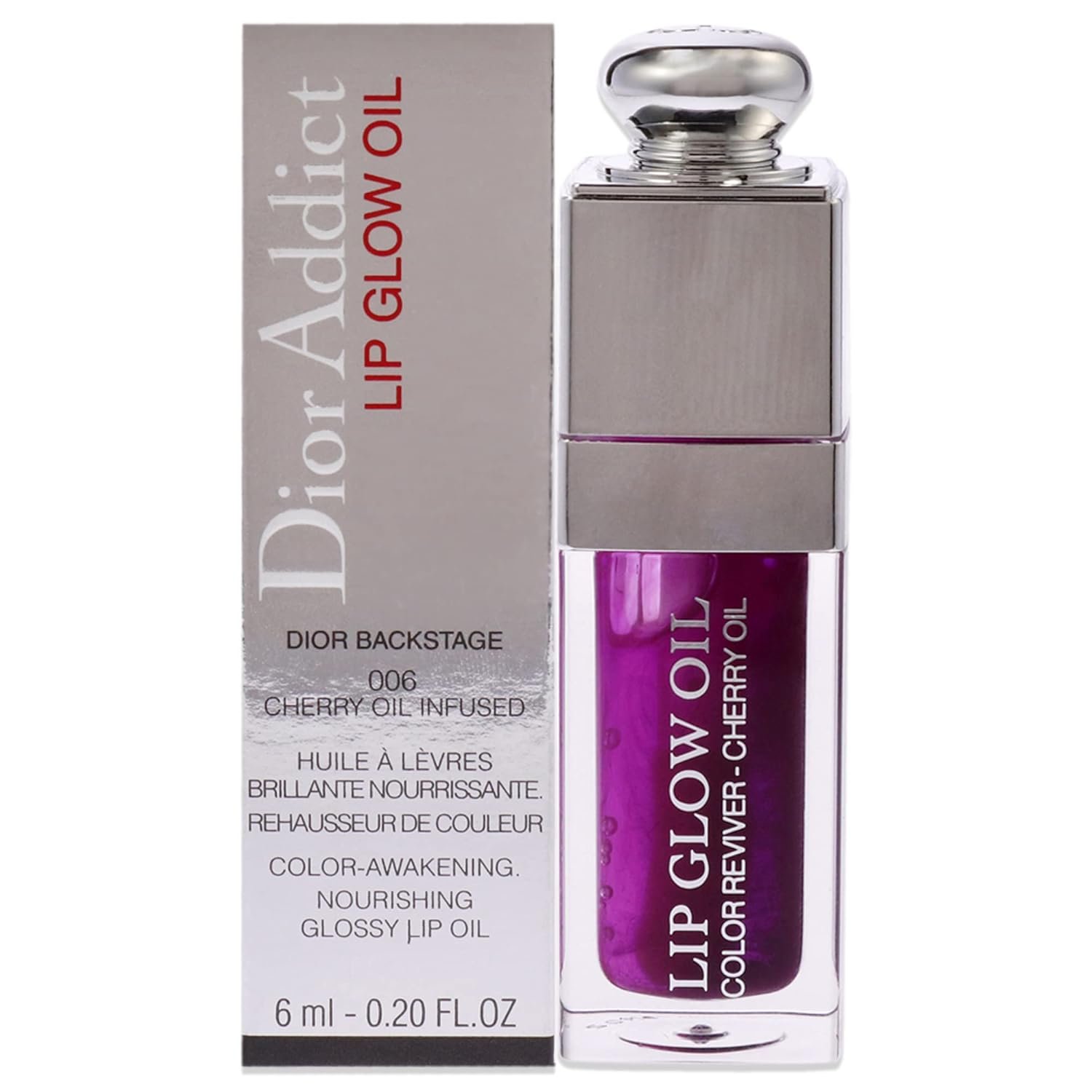 Christian Dior Dior Addict Lip Glow Oil – 006 Berry Women Lip Oil 0.2 oz