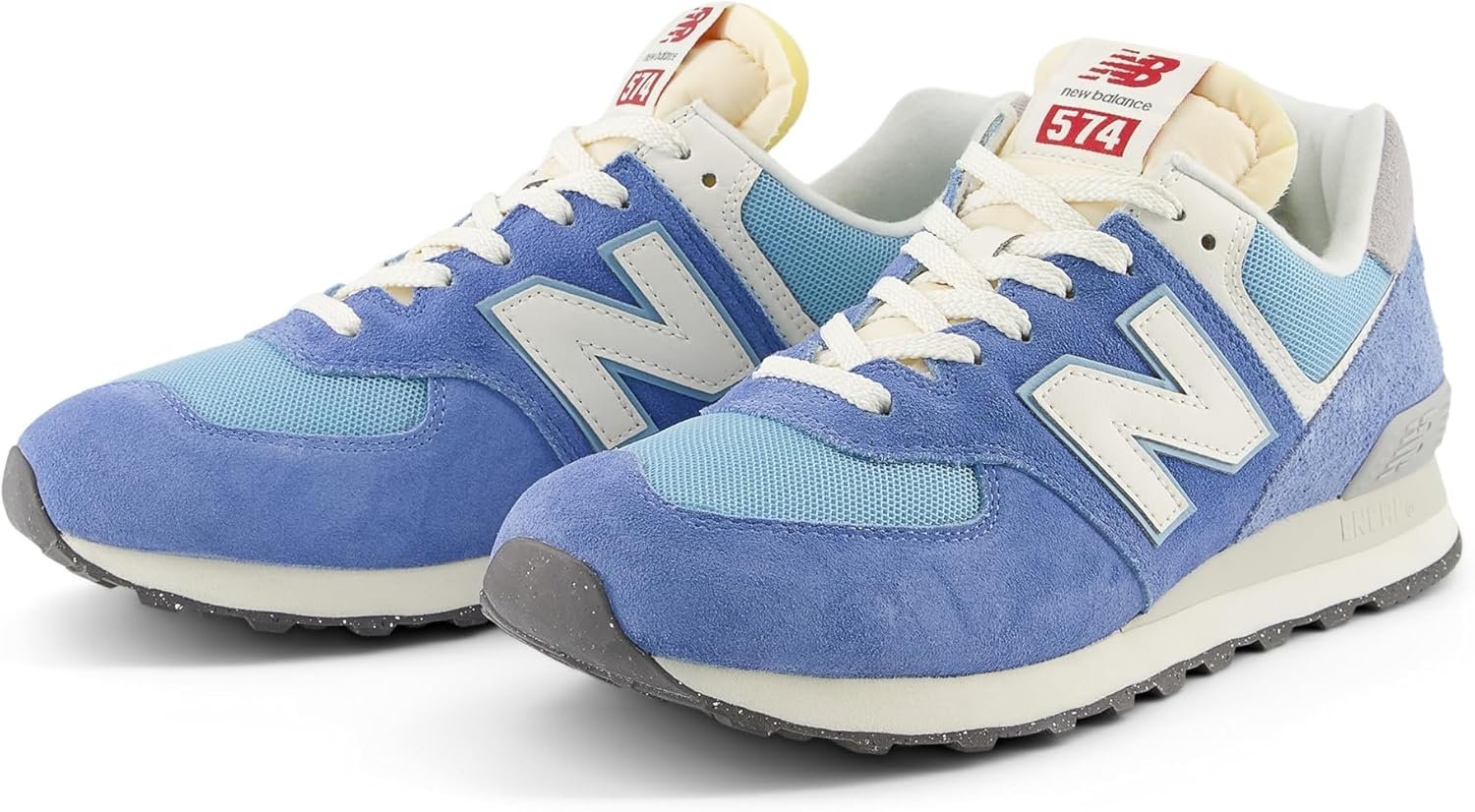 New Balance Unisex 574 V2 70s Racing Sneaker,Blue Laguna/Sea Salt,Men 10 / Women 11.5