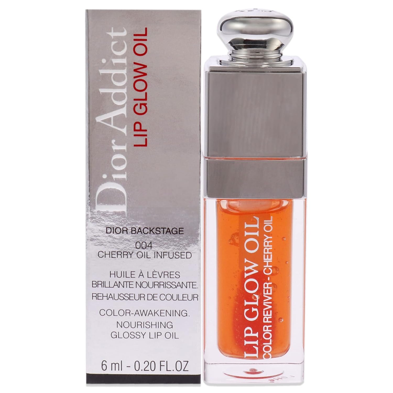 Christian Dior Dior Addict Lip Glow Oil – 004 Coral Women Lip Oil 0.2 oz,6 ml (1er Pack)