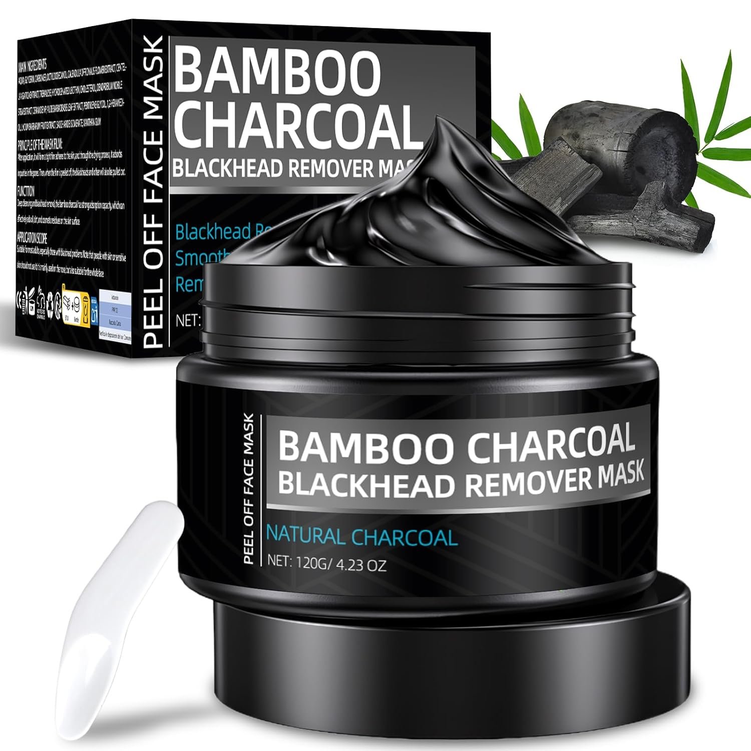 Charcoal Peel Off Mask – Blackhead Remover and Pore Release for Face & Nose, Deep Cleansing Activated Charcoal Men & Women 4.23 OZ (Blackhead Remover)